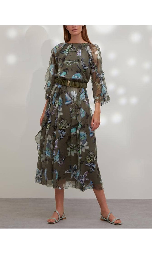 Verspieltes Kleid mit Butterfly-Print