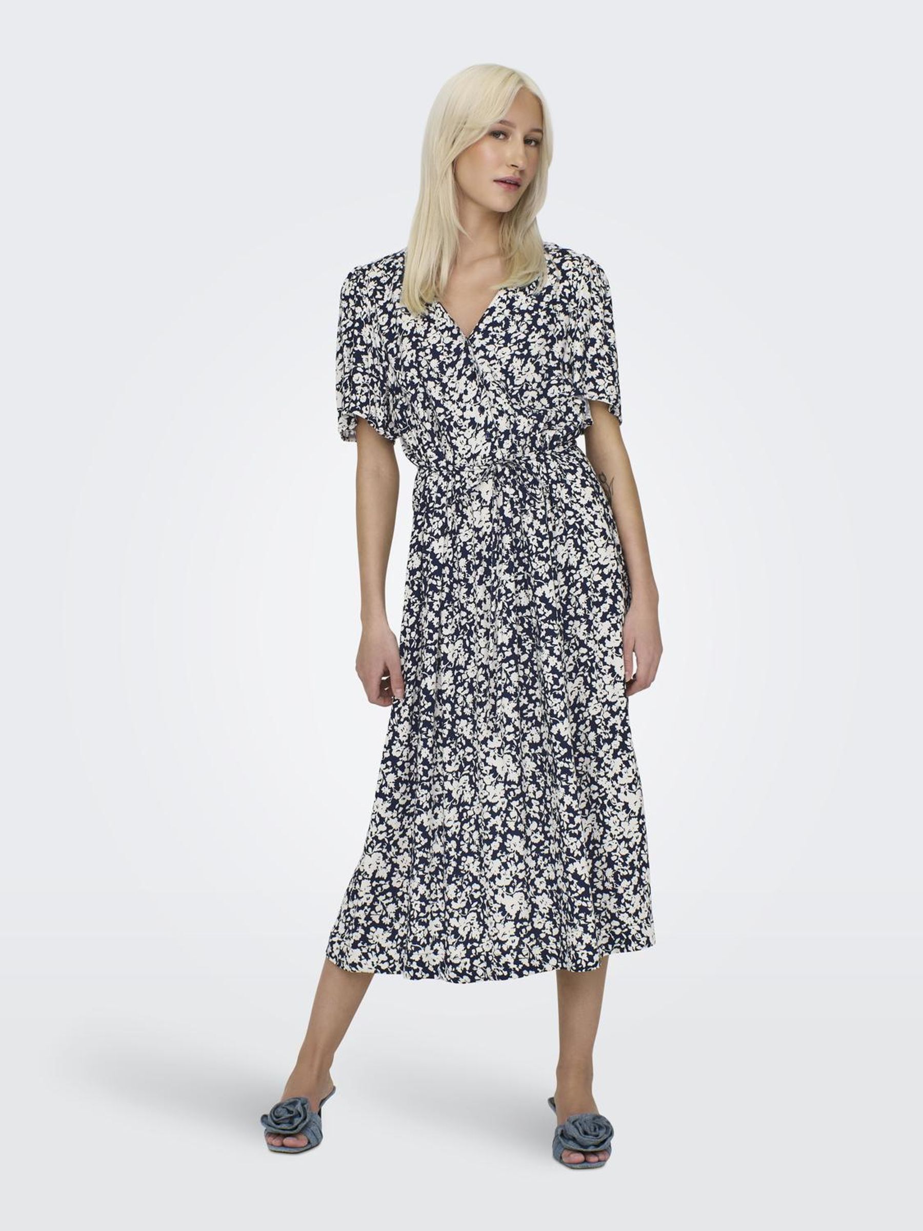 ONLHALIA LIFE S/S MIDI DRESS WVN NOOS