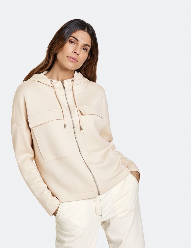 Kapuzenjacke aus Soft Scuba