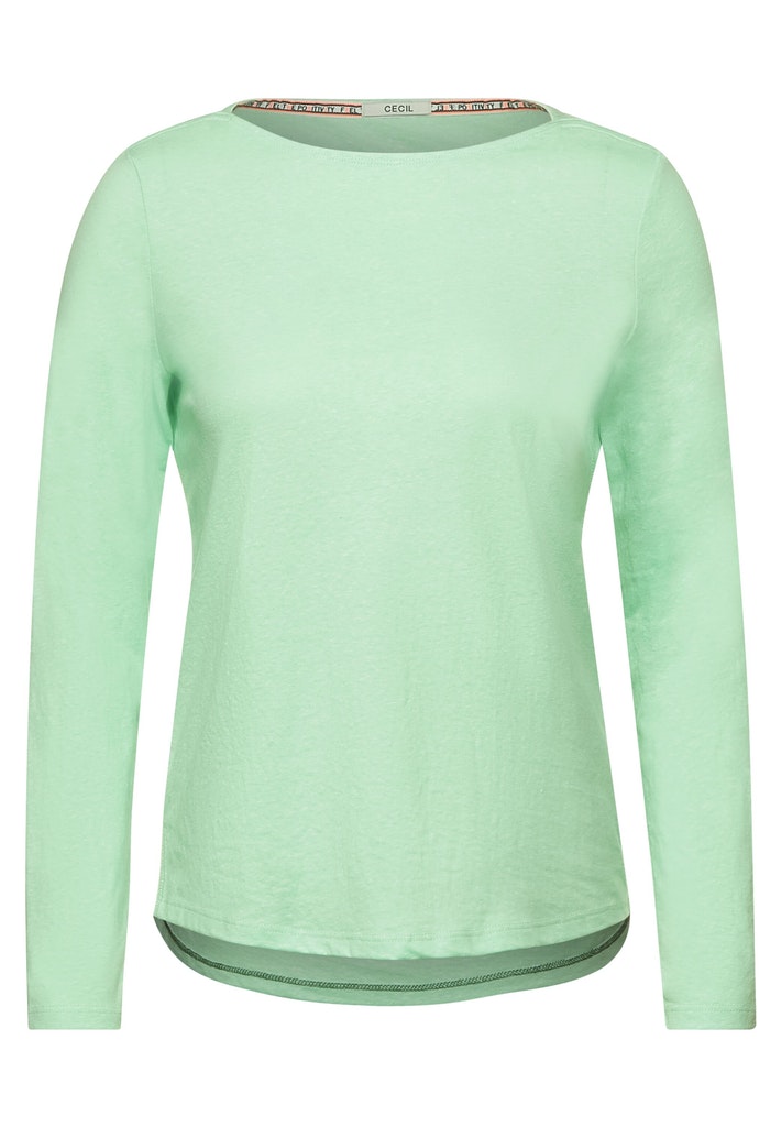 Langarmshirt in Melange