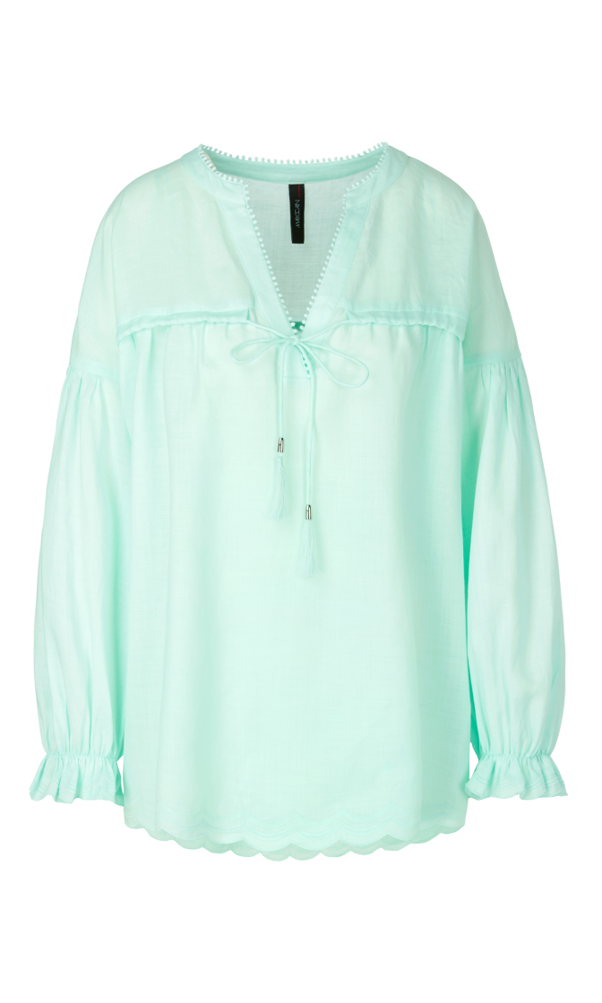 Romantische Bluse aus Ramie