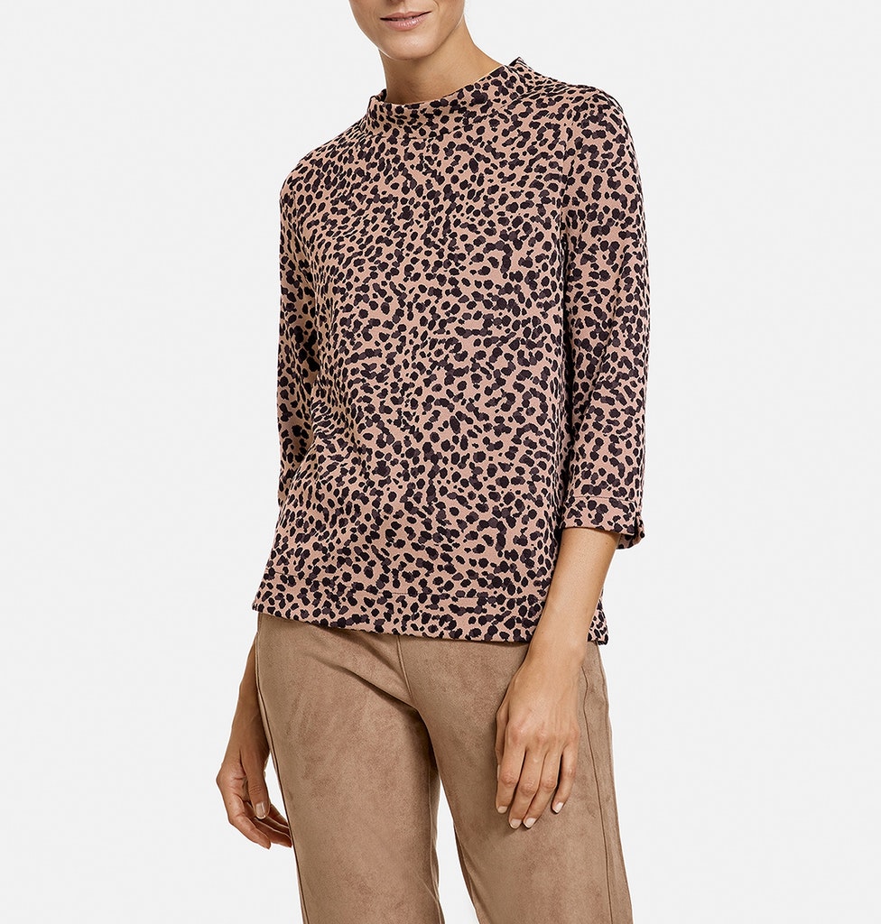 3/4 Arm Shirt mit Leomuster