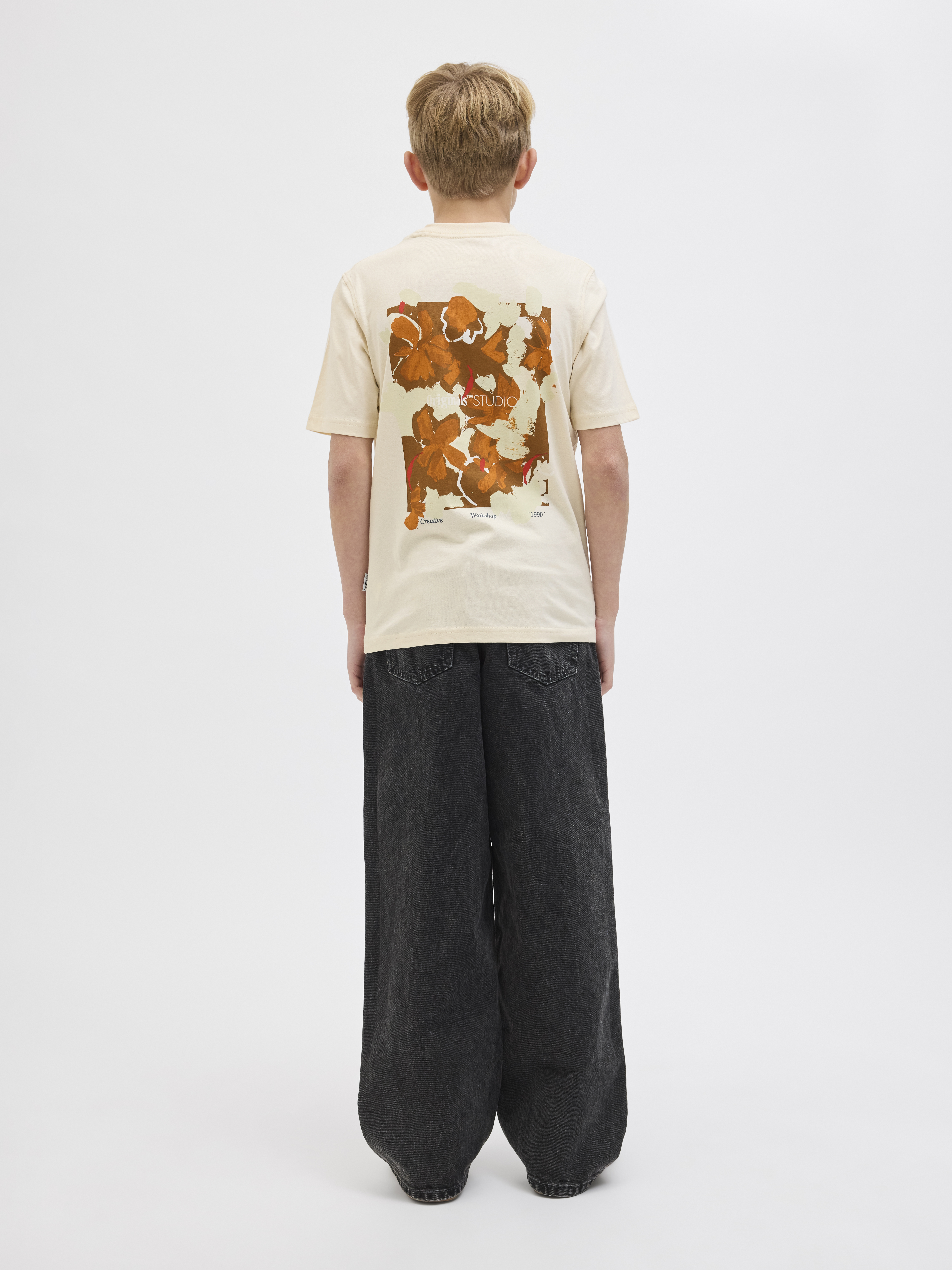 JORVARENNA PAINTED BACK TEE SS CRE JNR