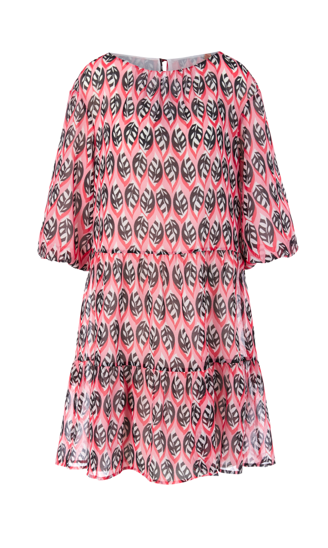 Bedrucktes Stufenkleid