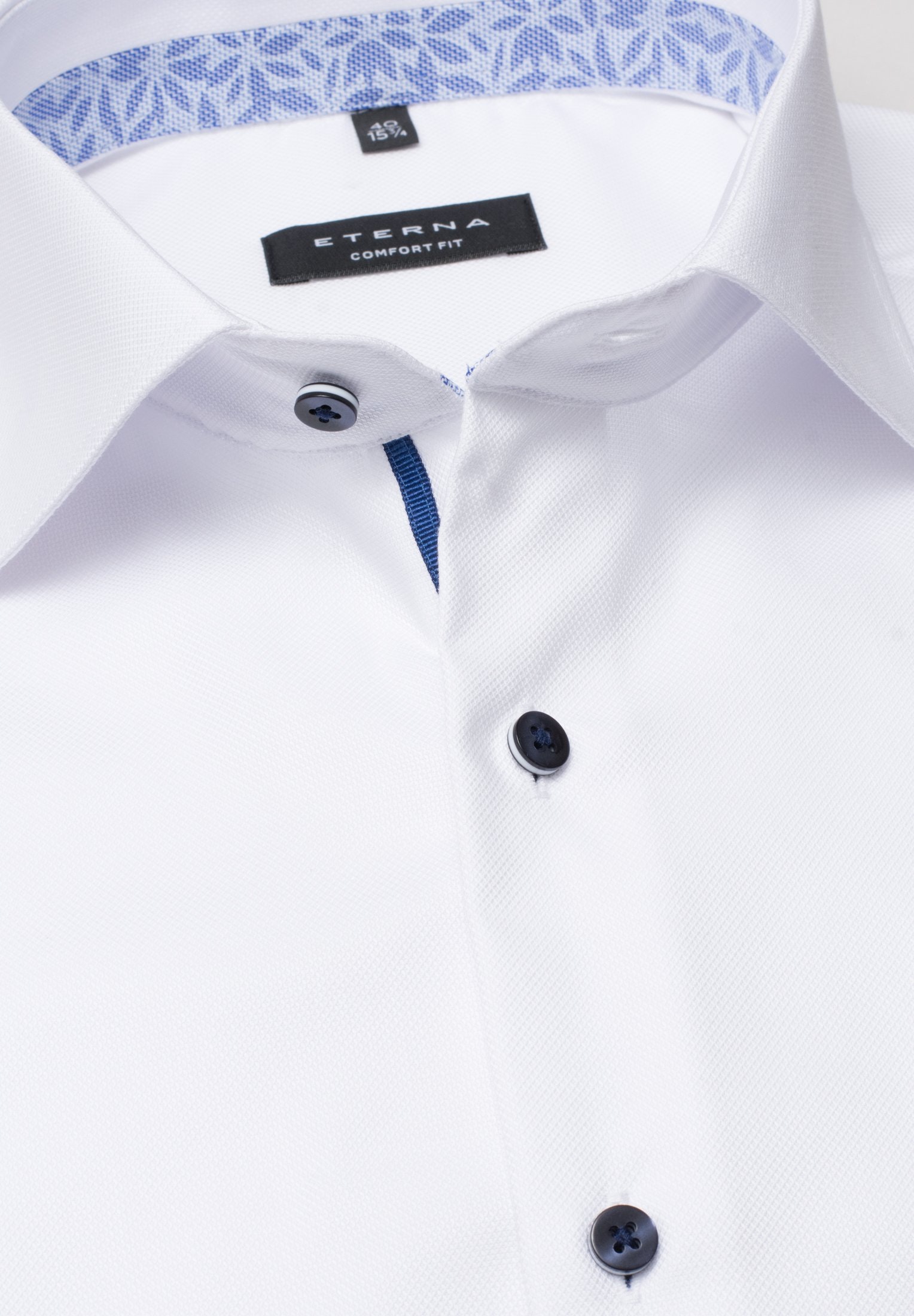 ETERNA KURZARM HEMD COMFORT FIT NATTÉ