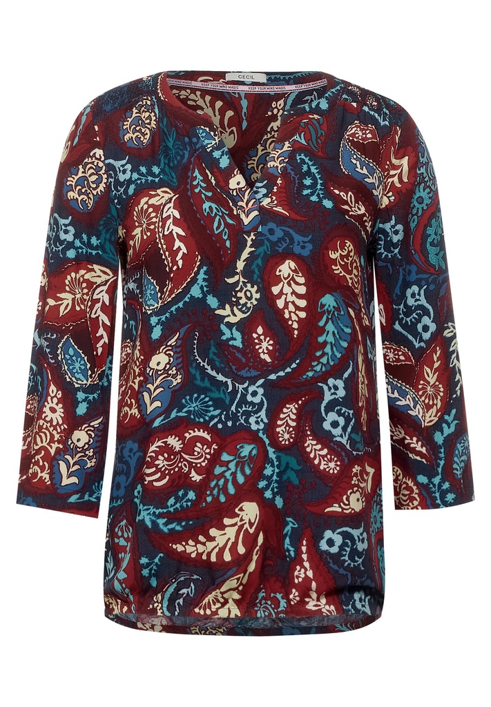 Paisley Print Bluse