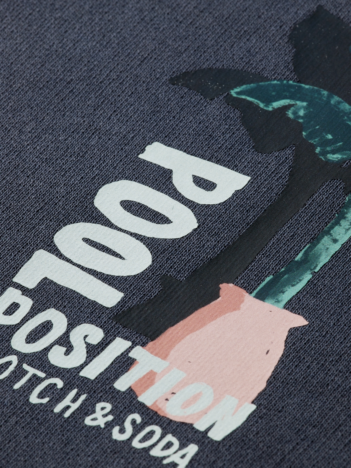 Garment dye artwork sweatshirt