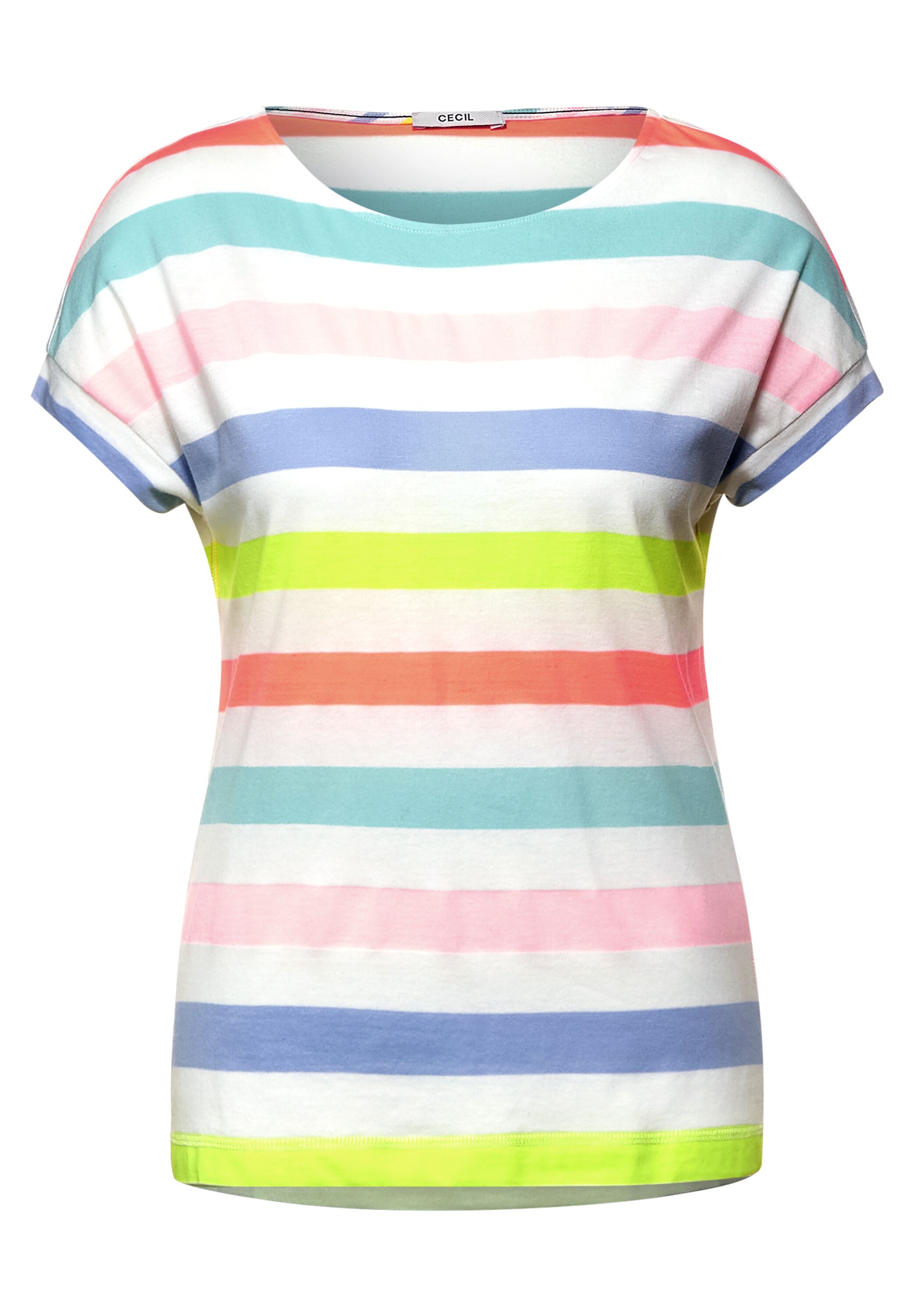 T-Shirt mit Streifen Muster