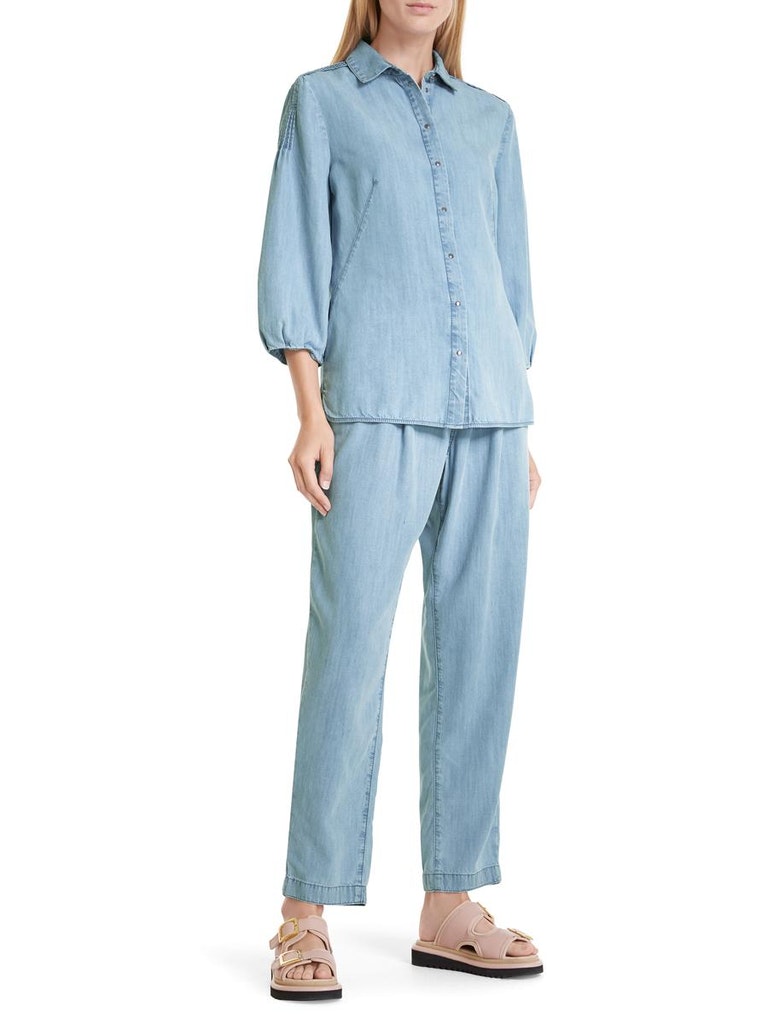 Jeansbluse "Rethink Together"