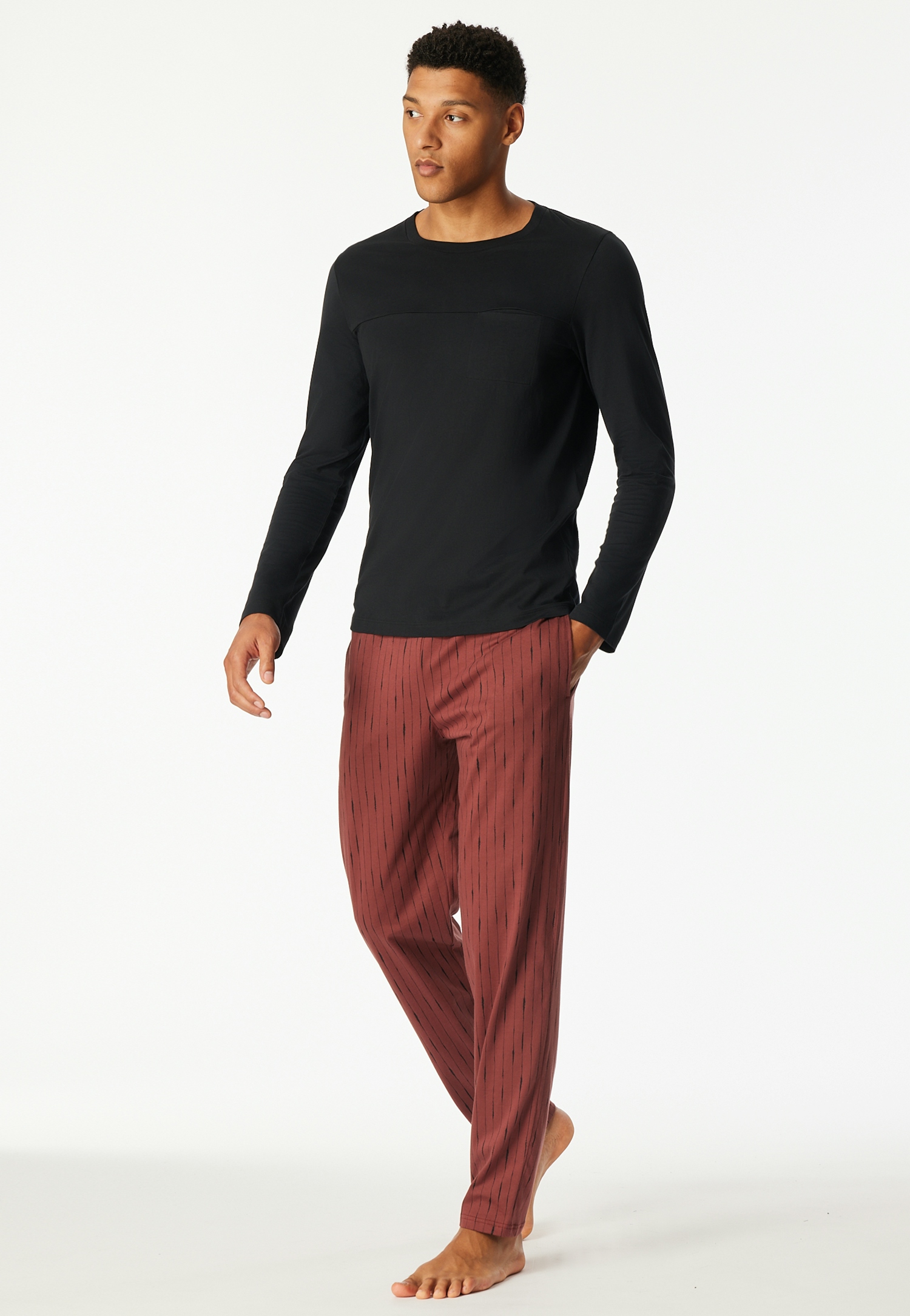 Langarmshirt Rundhals