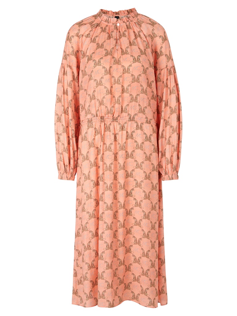 Midi-Kleid mit Leoparden