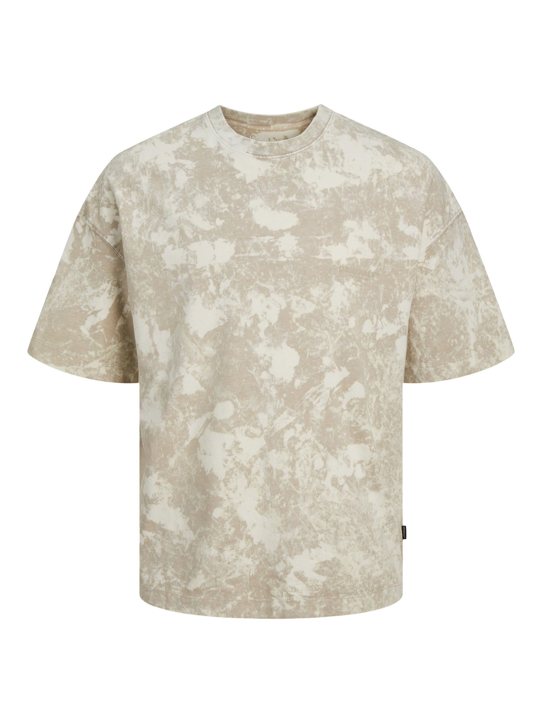 JORBORA TIE DYE TEE SS CREW NECK BLK