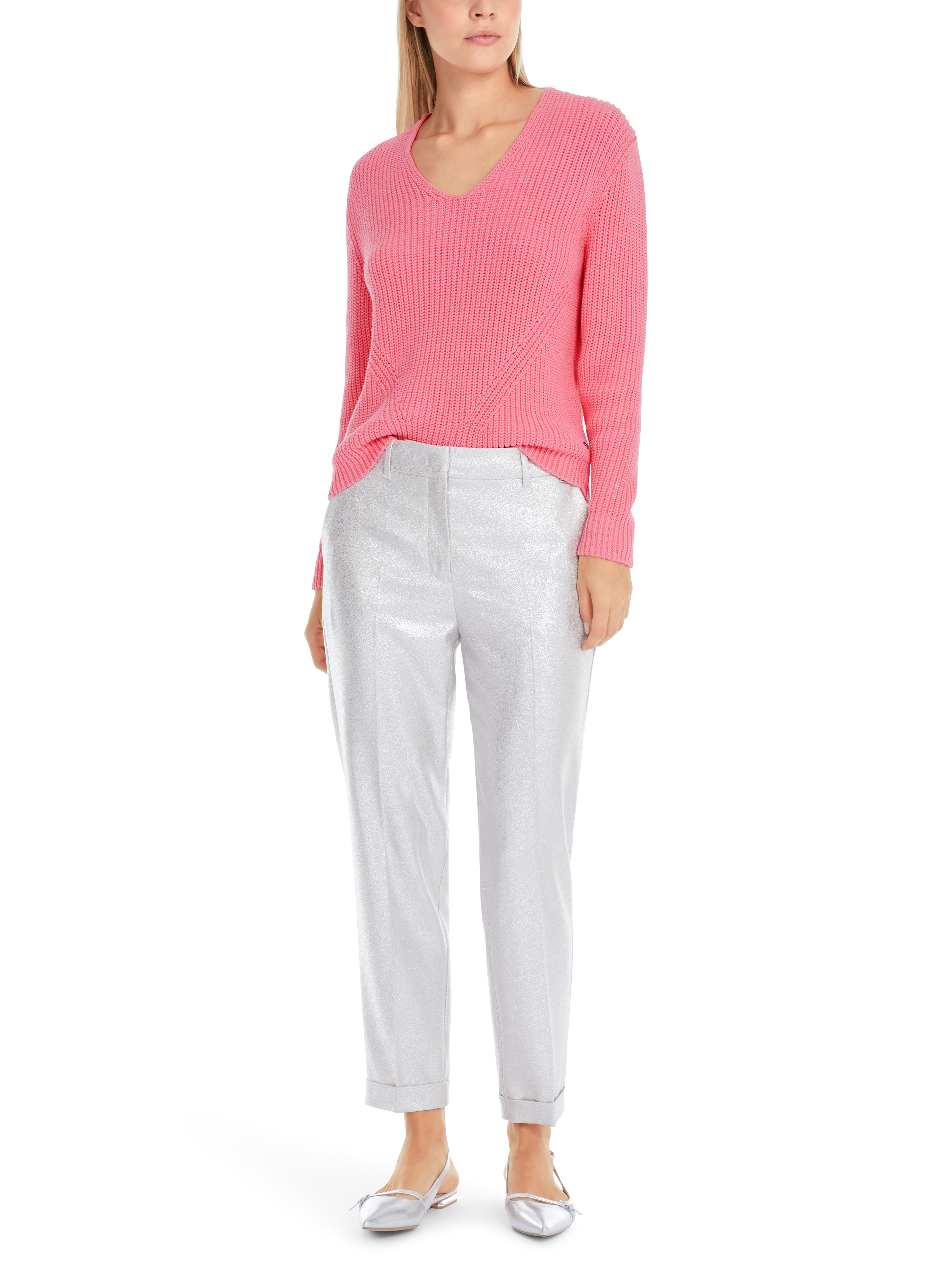 Sweater mit V-Neck Knitted in Germany