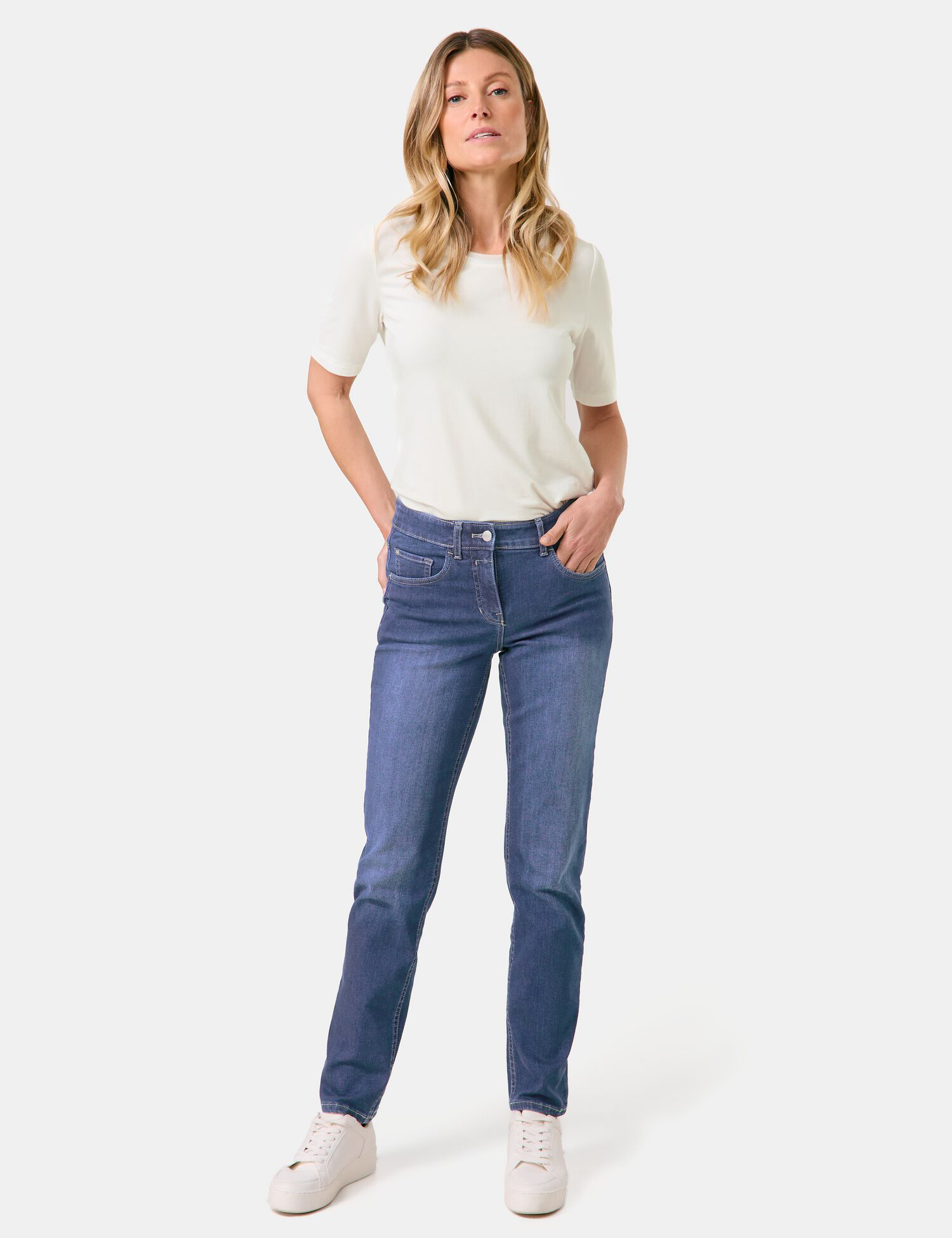 5-Pocket Jeans SOL꞉INE BEST4ME Slim Fit Kurzgröße