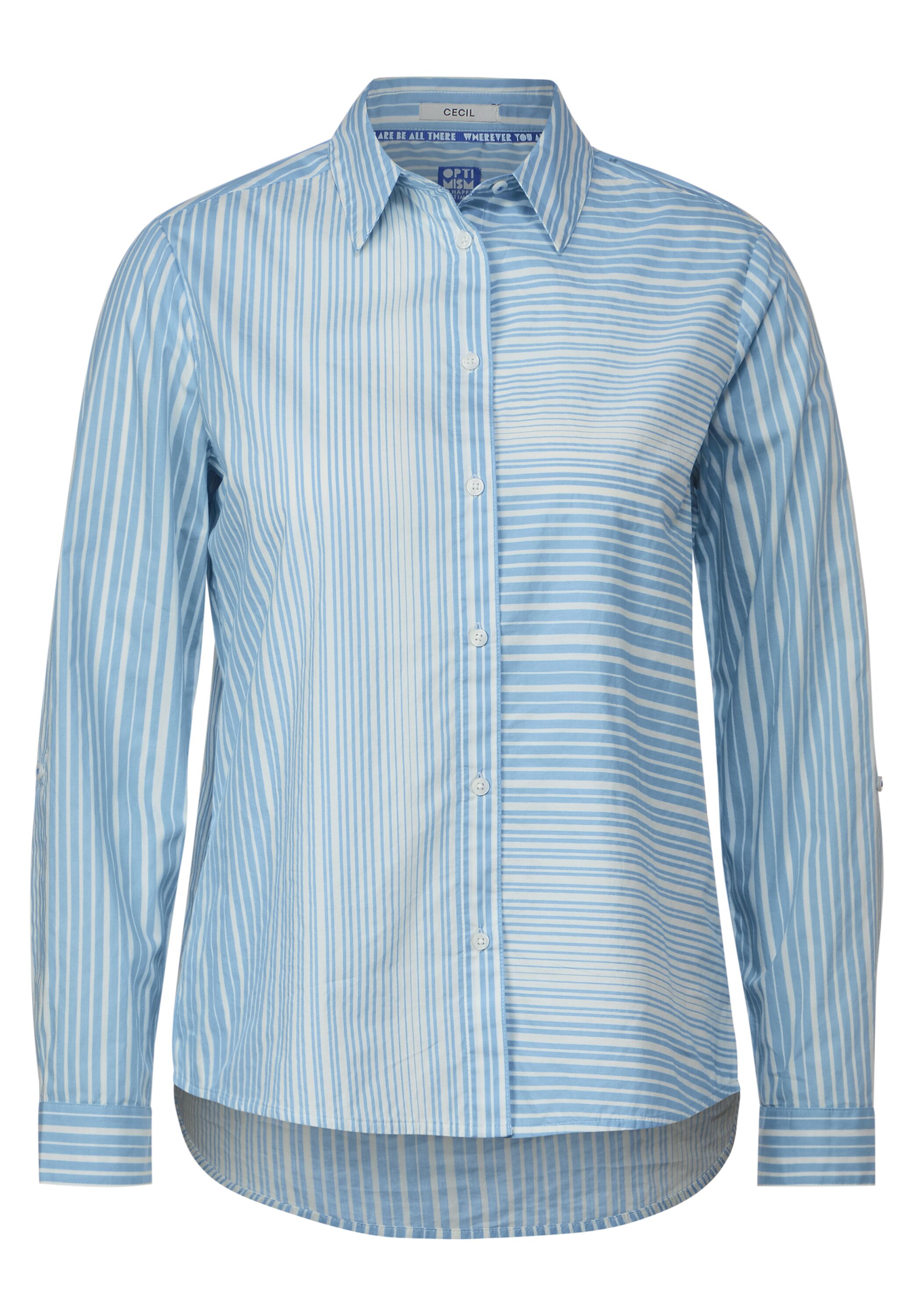Streifenmix Hemdbluse