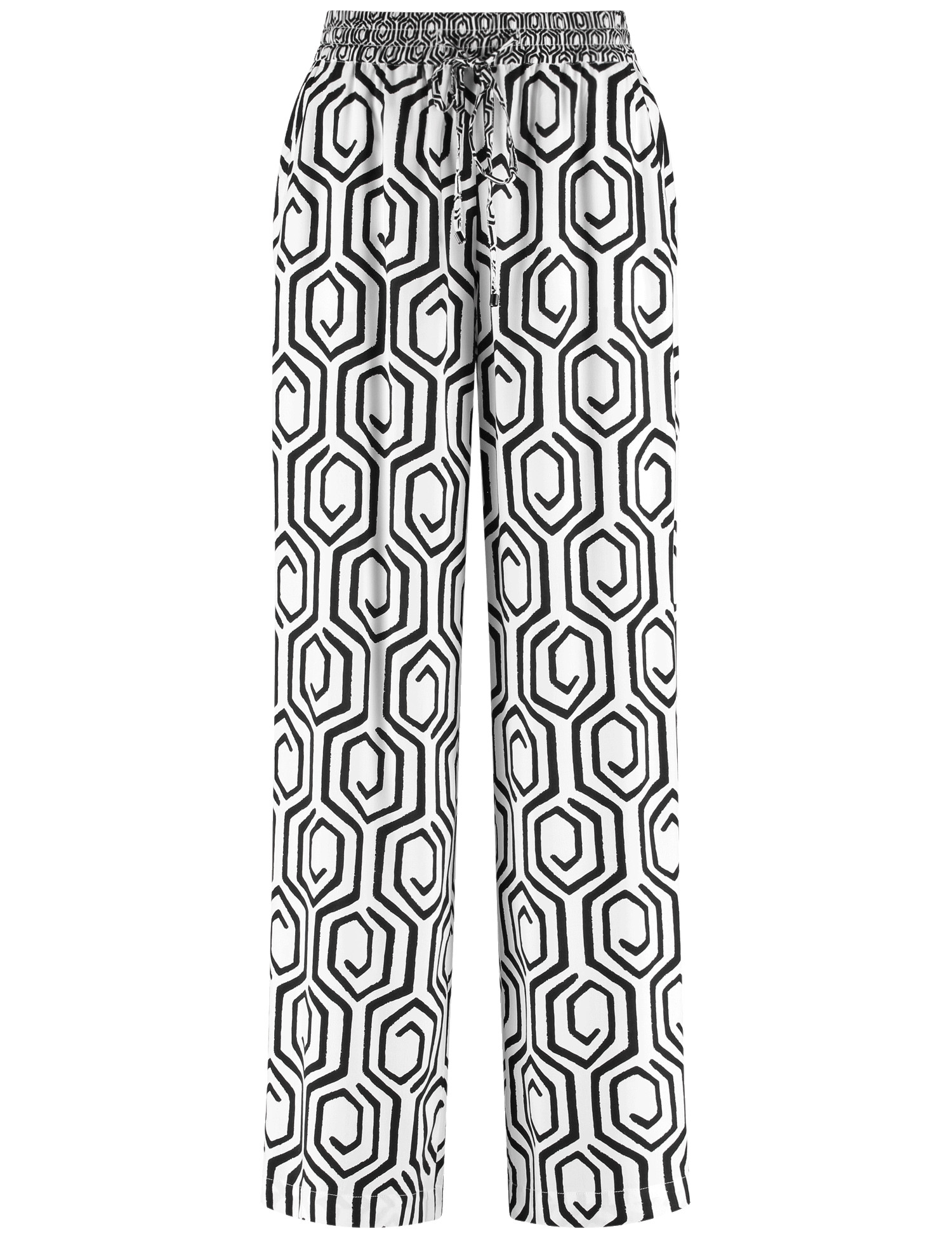 Gemusterte Schlupfhose mit Dehnbund