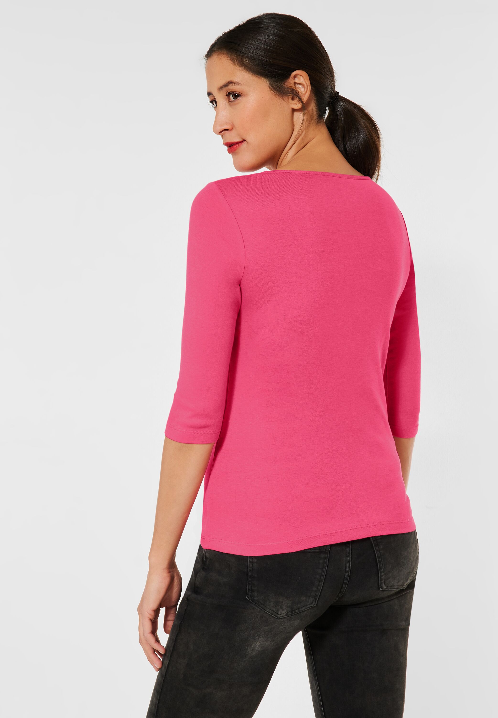 Shirt in Unifarbe