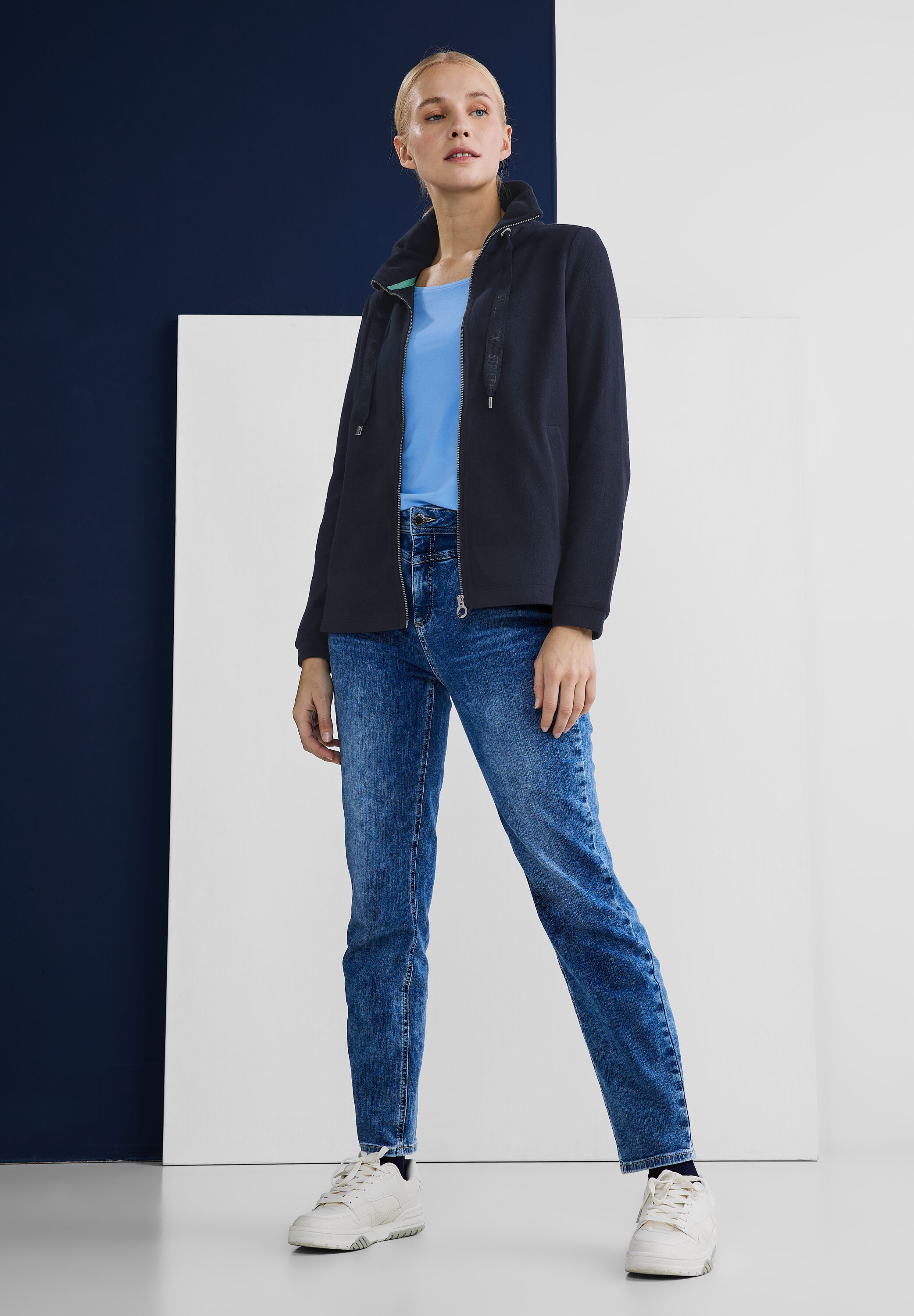 Fleecejacke mit Zipper