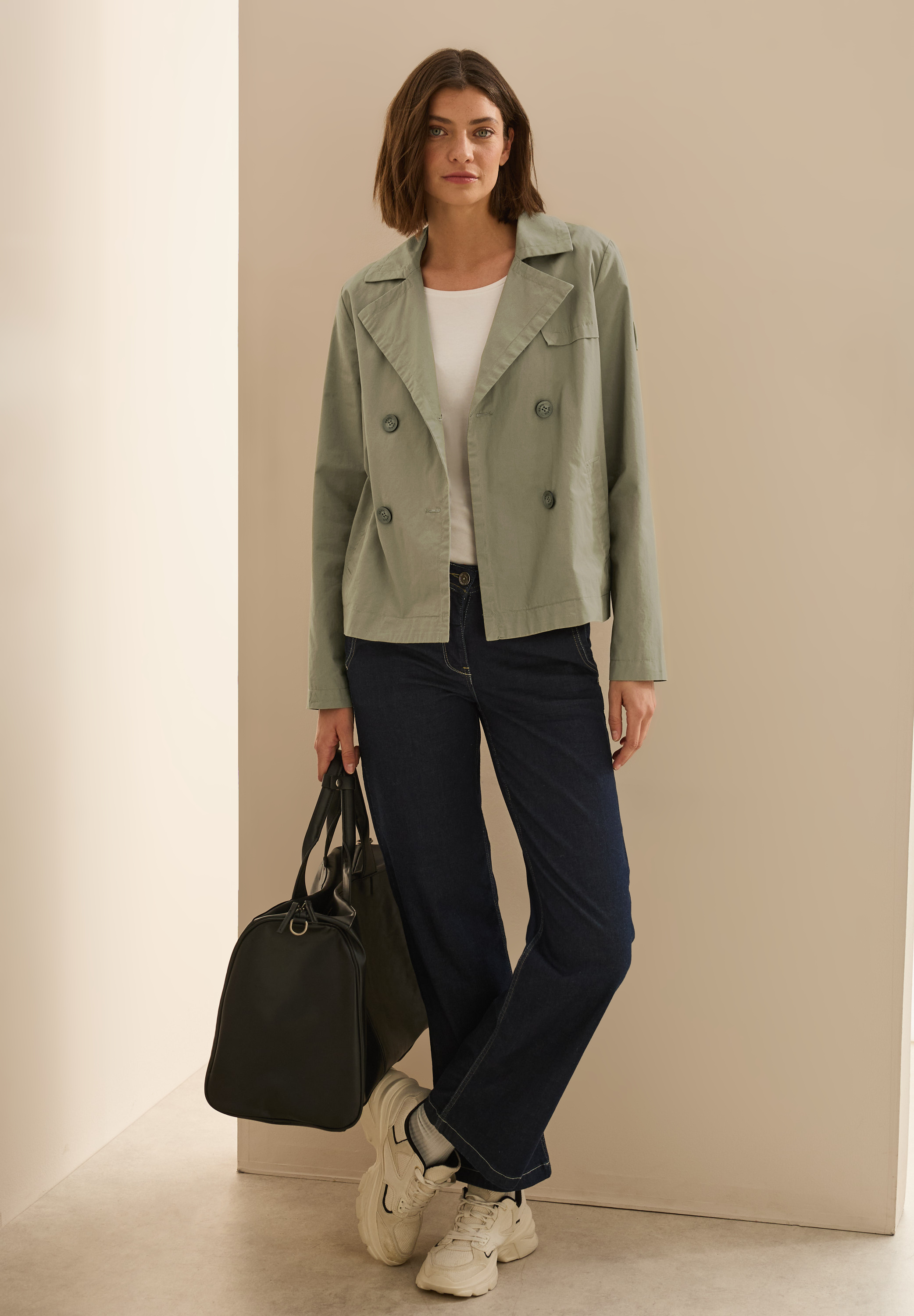 Kurze Trenchcoat