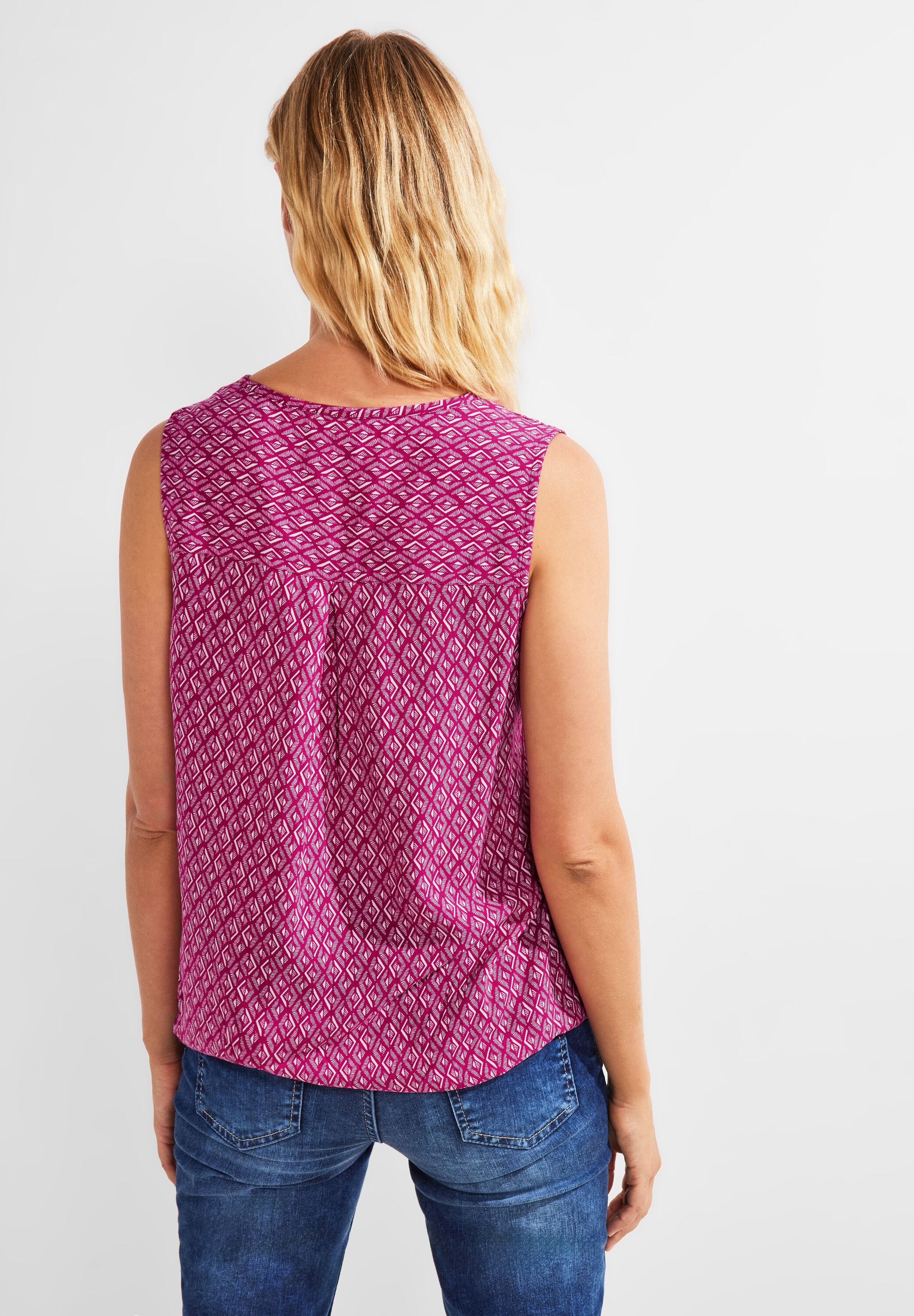 Minimal Print Bluse