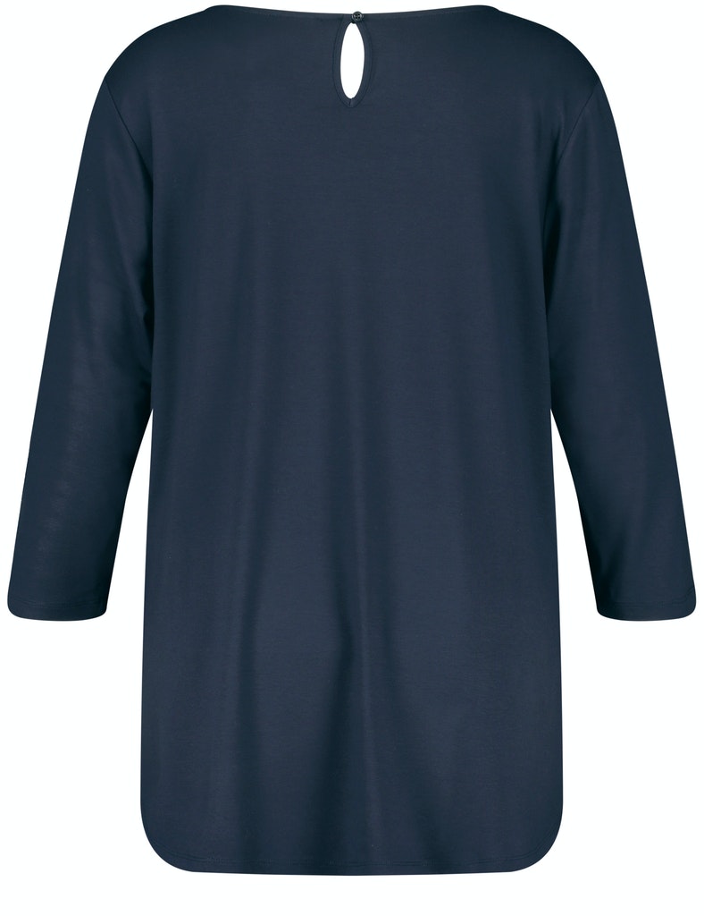 Hüftbedeckendes Shirt mit Karo-Design