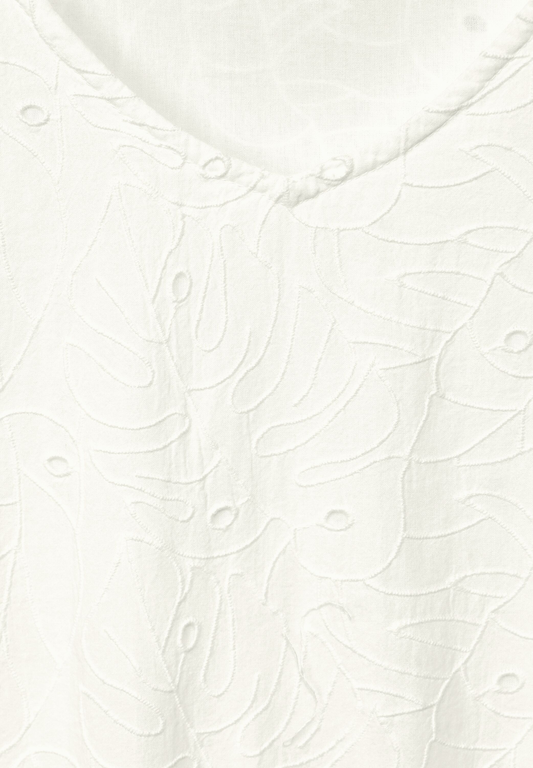 Stickerei Kleid mit Volants