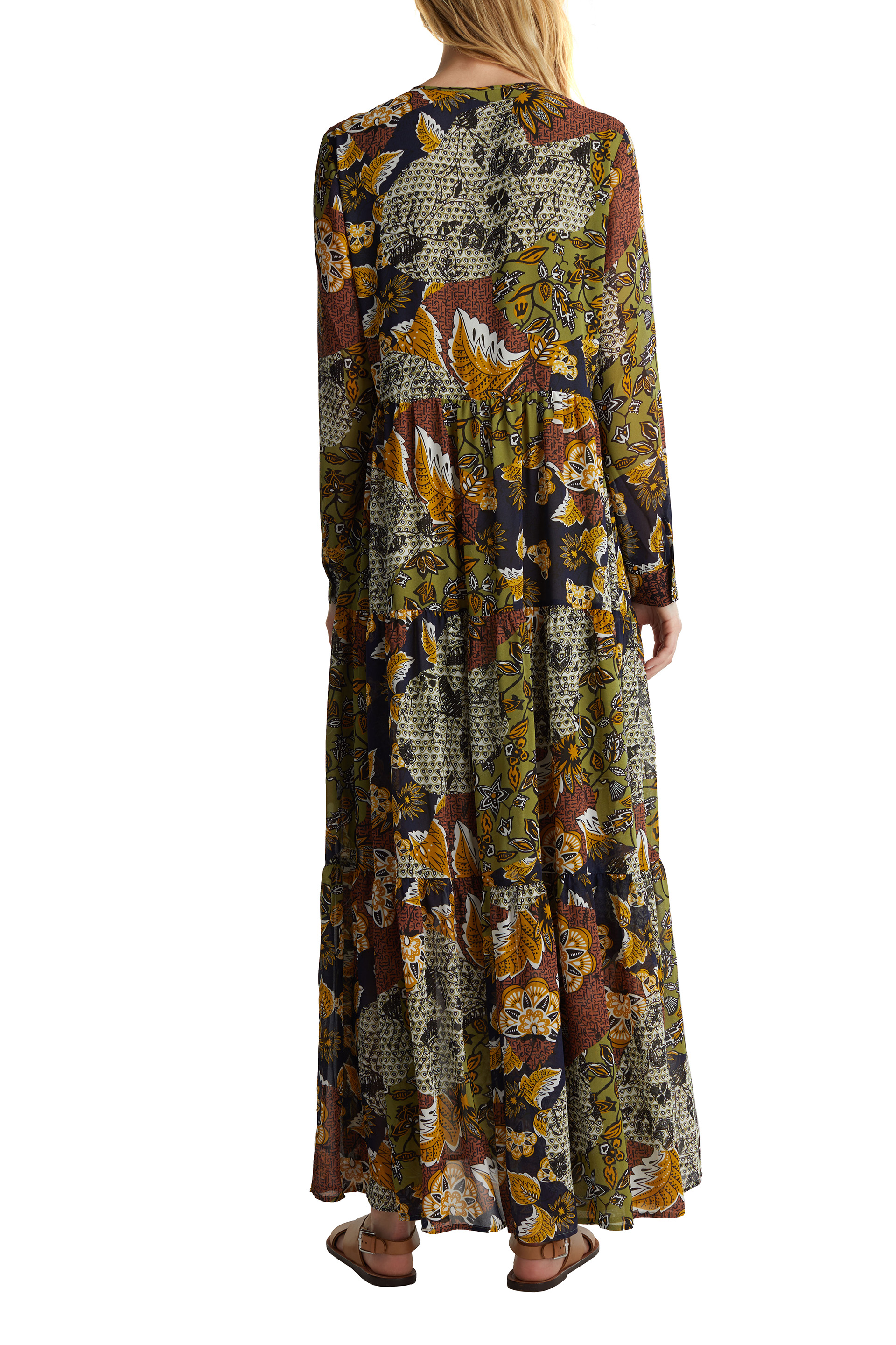 Recycelt: Maxikleid mit Print