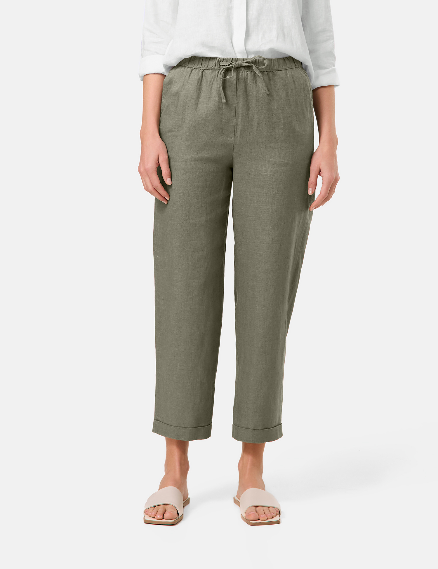 7/8 Schlupfhose aus Leinen