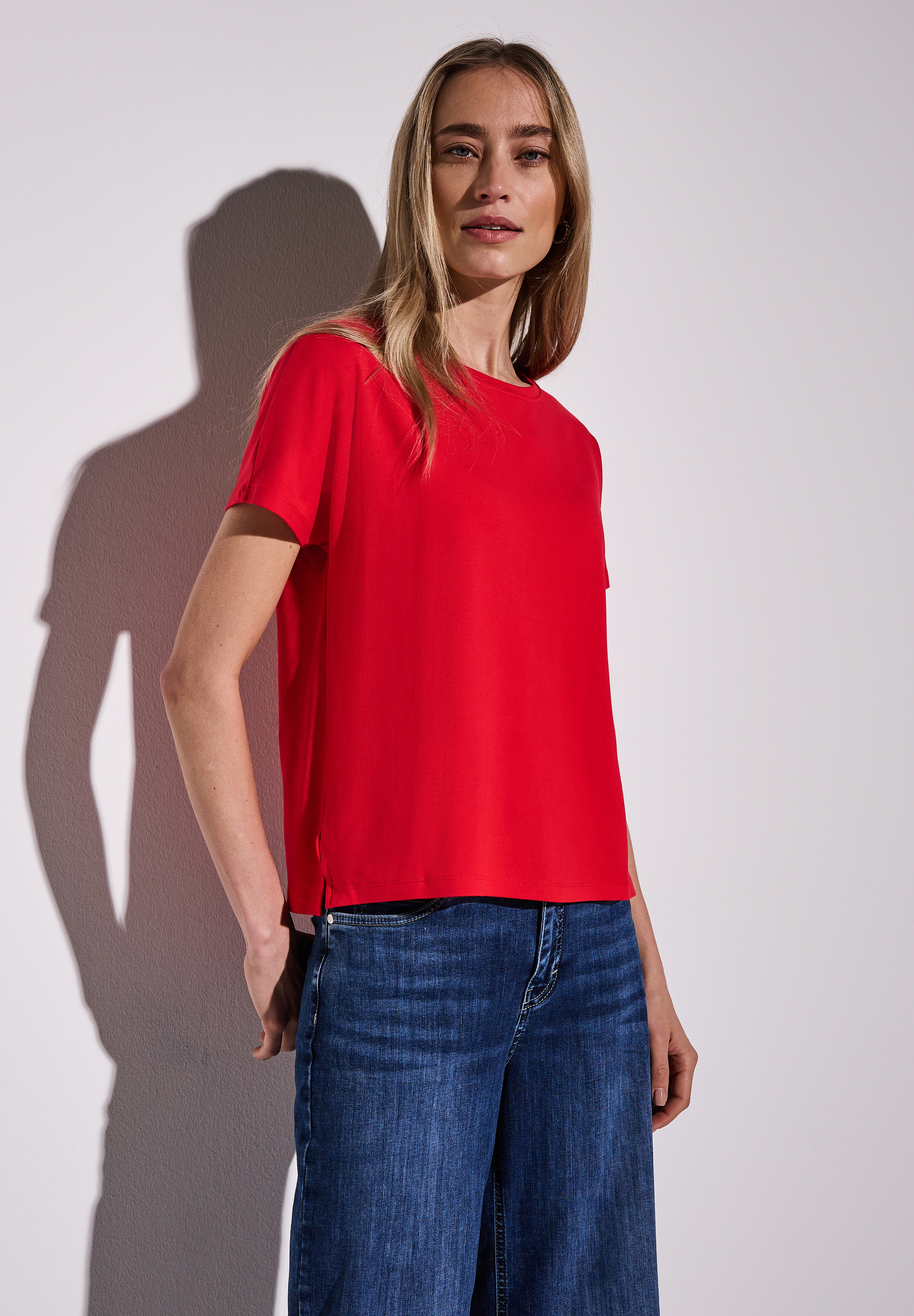 Shirt in Unifarbe