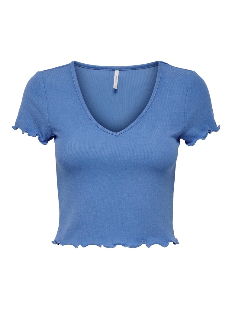 ONLKIKA S/S V-NECK TOP JRS