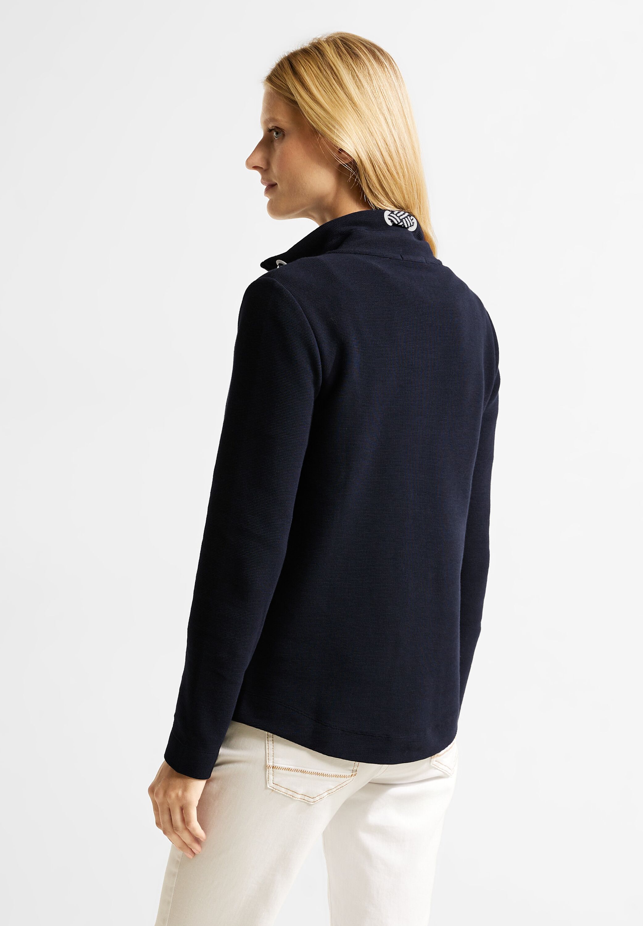 Shirtjacke mit Struktur