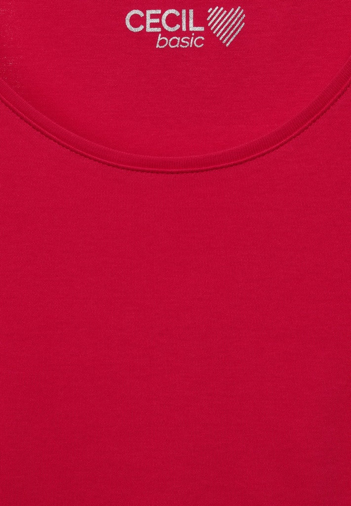 T-Shirt in Unifarbe