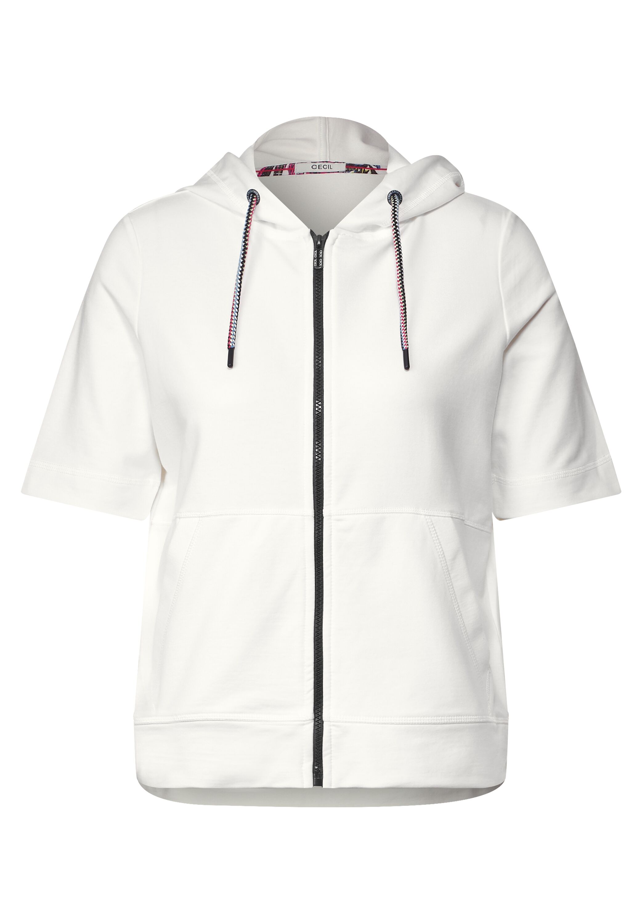 Kurzarm Sweatjacke