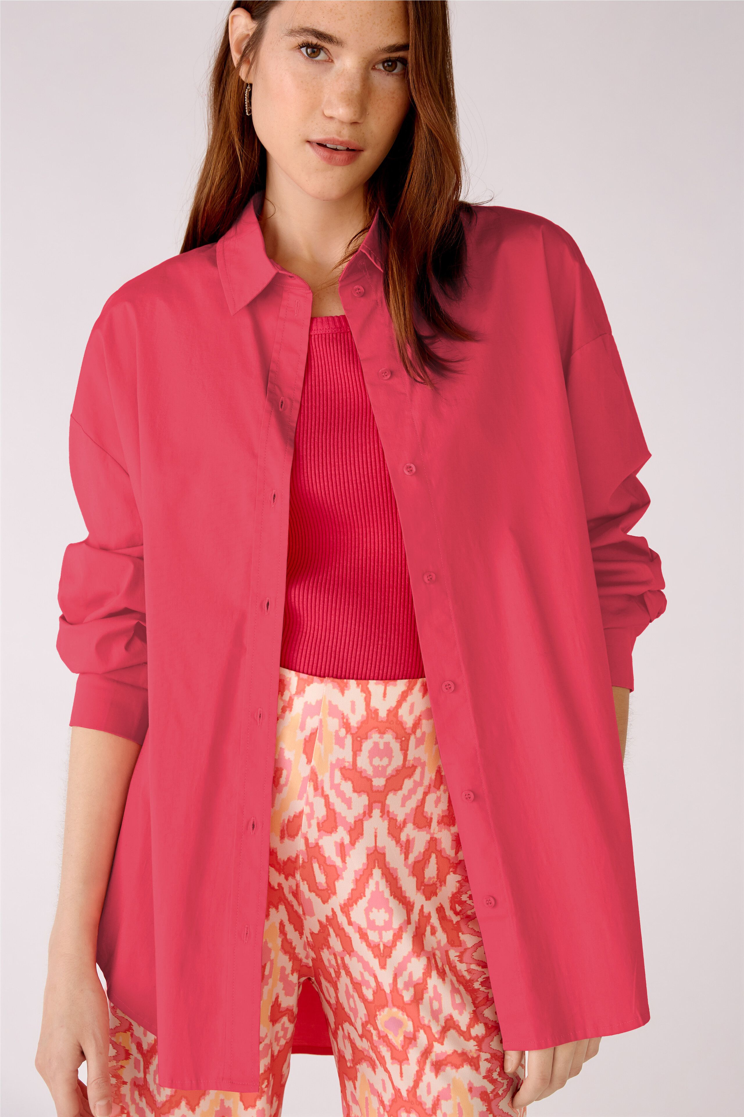 Hemdbluse in Baumwoll-Stretch-Qualität