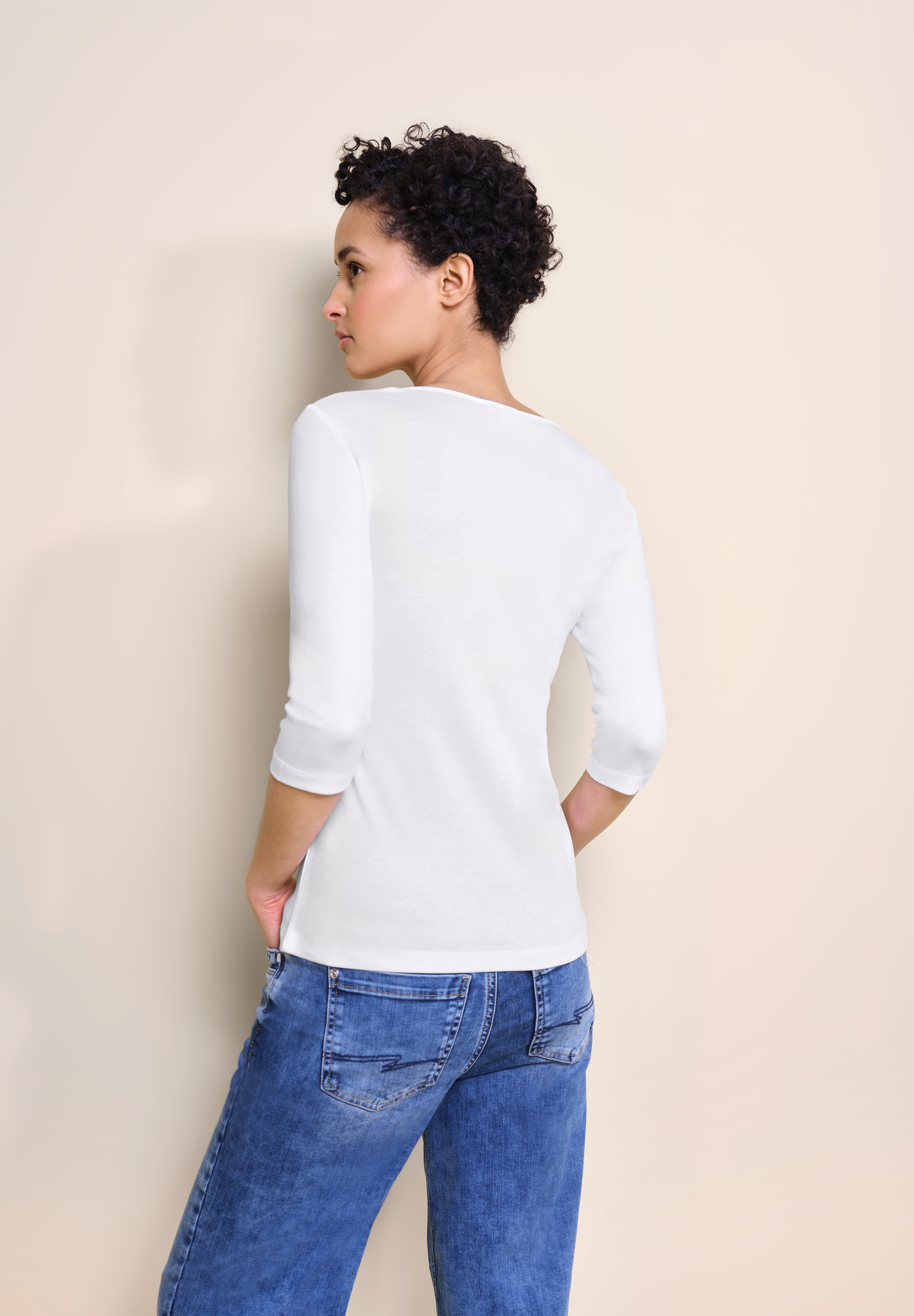 Shirt in Unifarbe