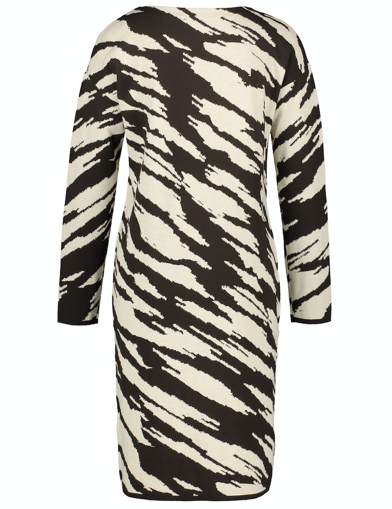 Strickkleid mit Animaldessin