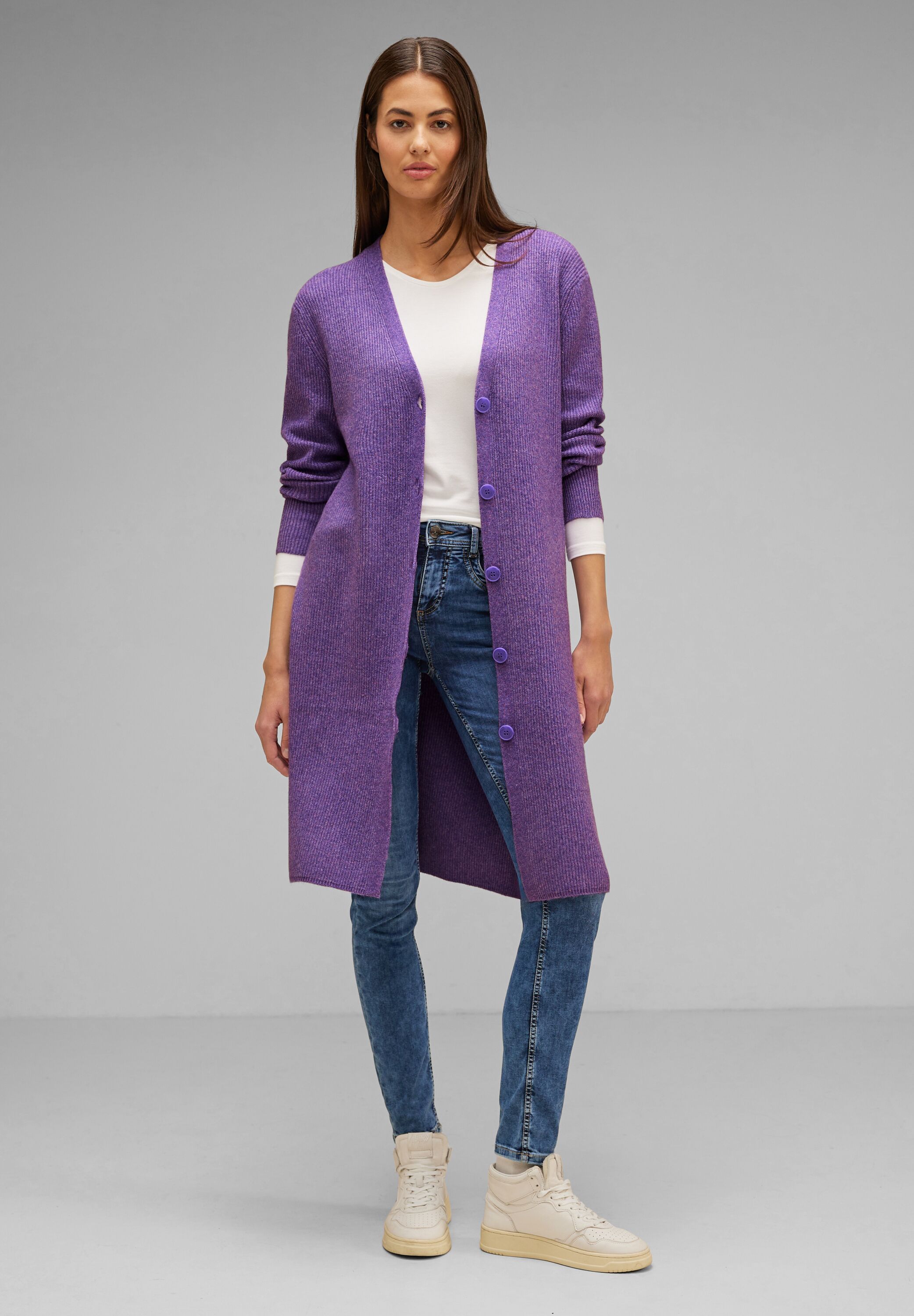 Langer Melange Cardigan