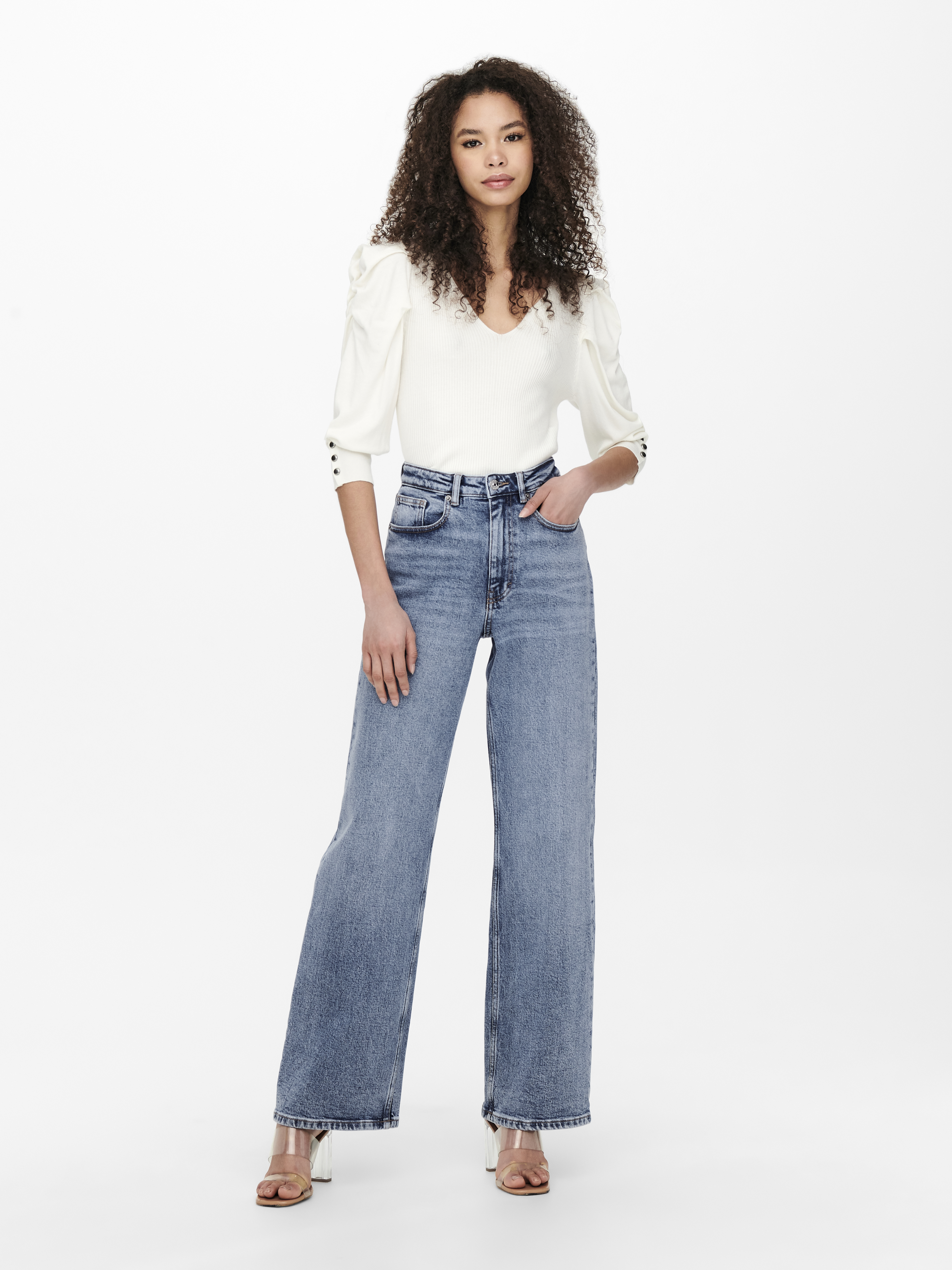 ONLJUICY HW WIDE LEG REA365  NOOS