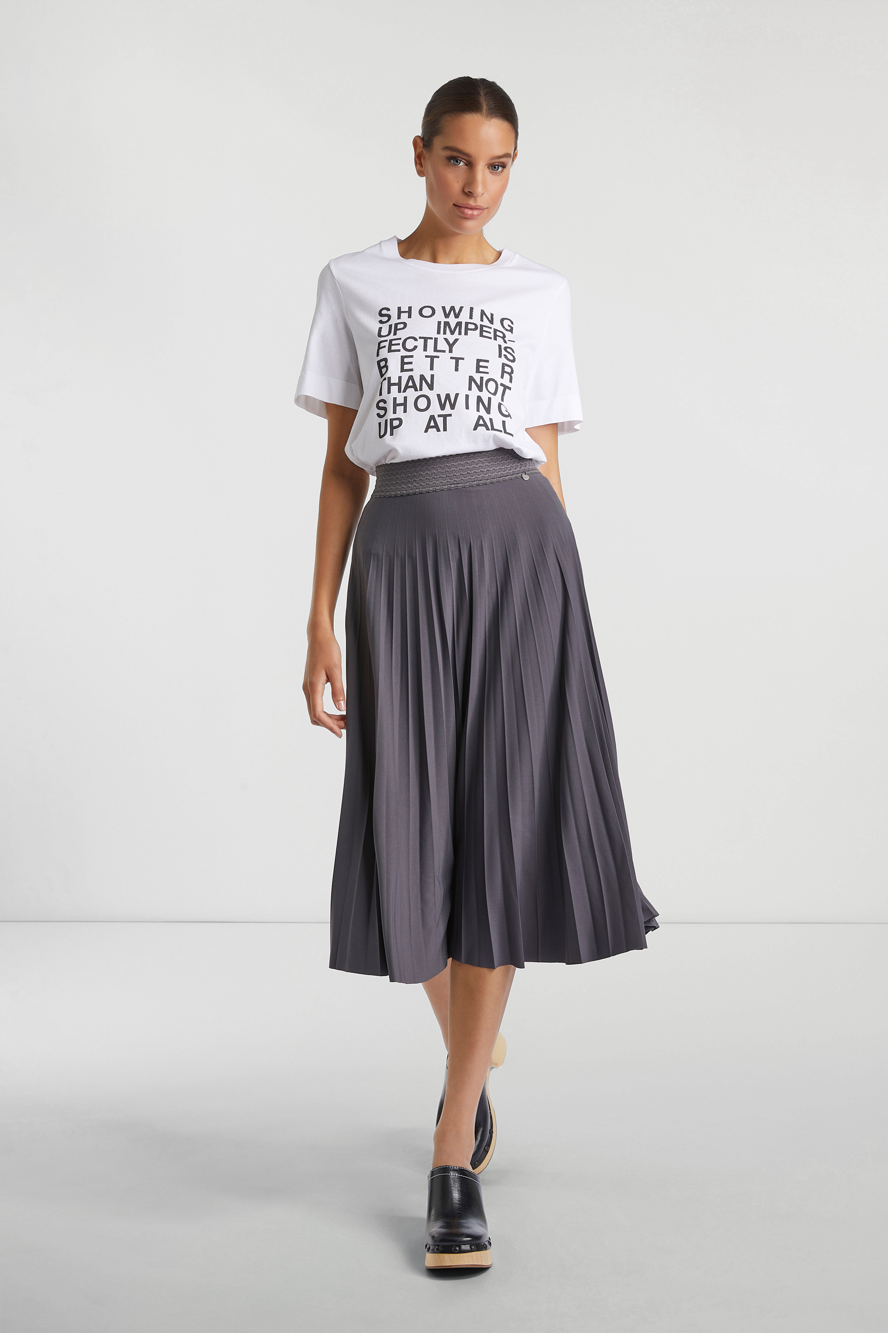 T-Shirt with placed print, organic cotton