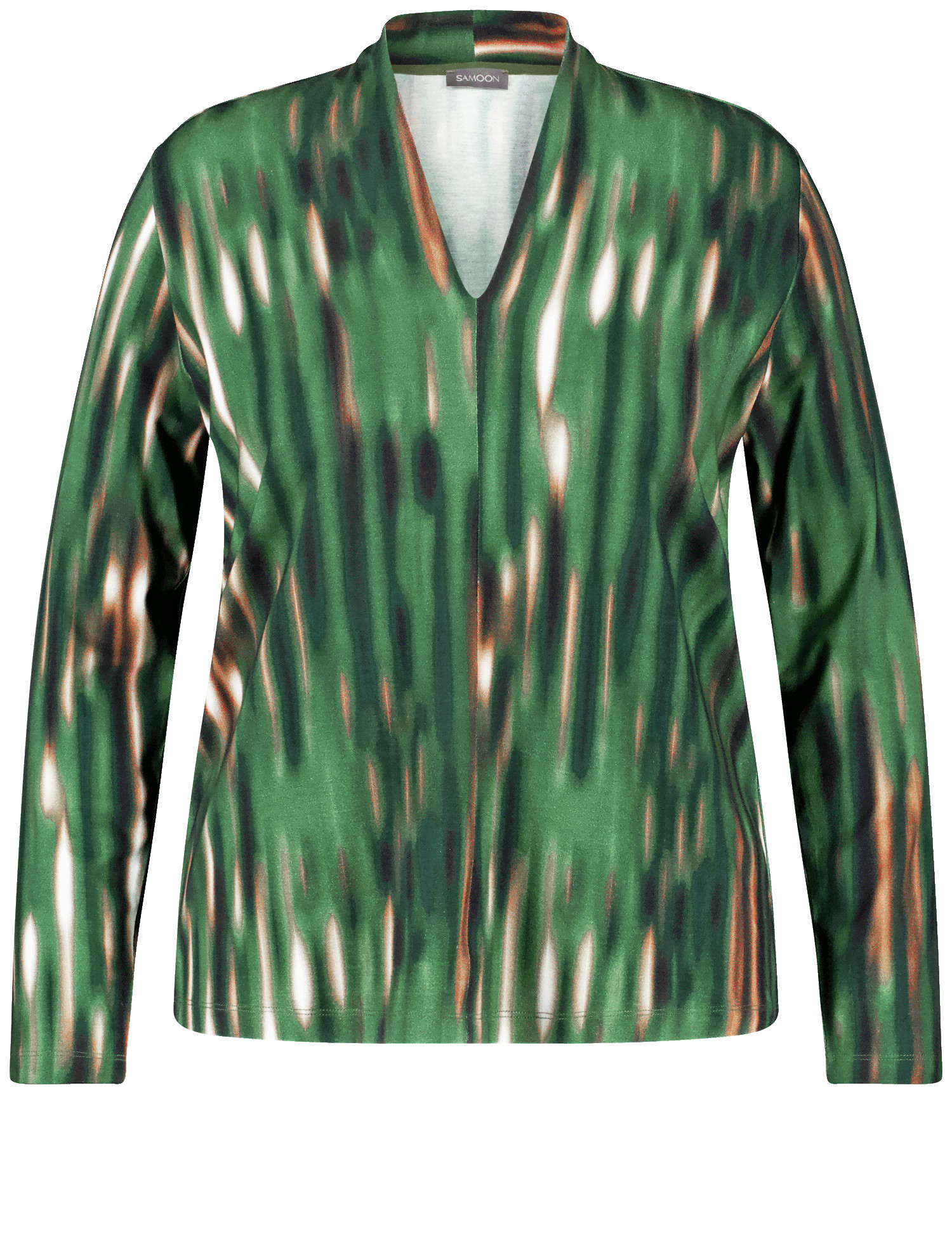 Langarmshirt mit Kelchkragen