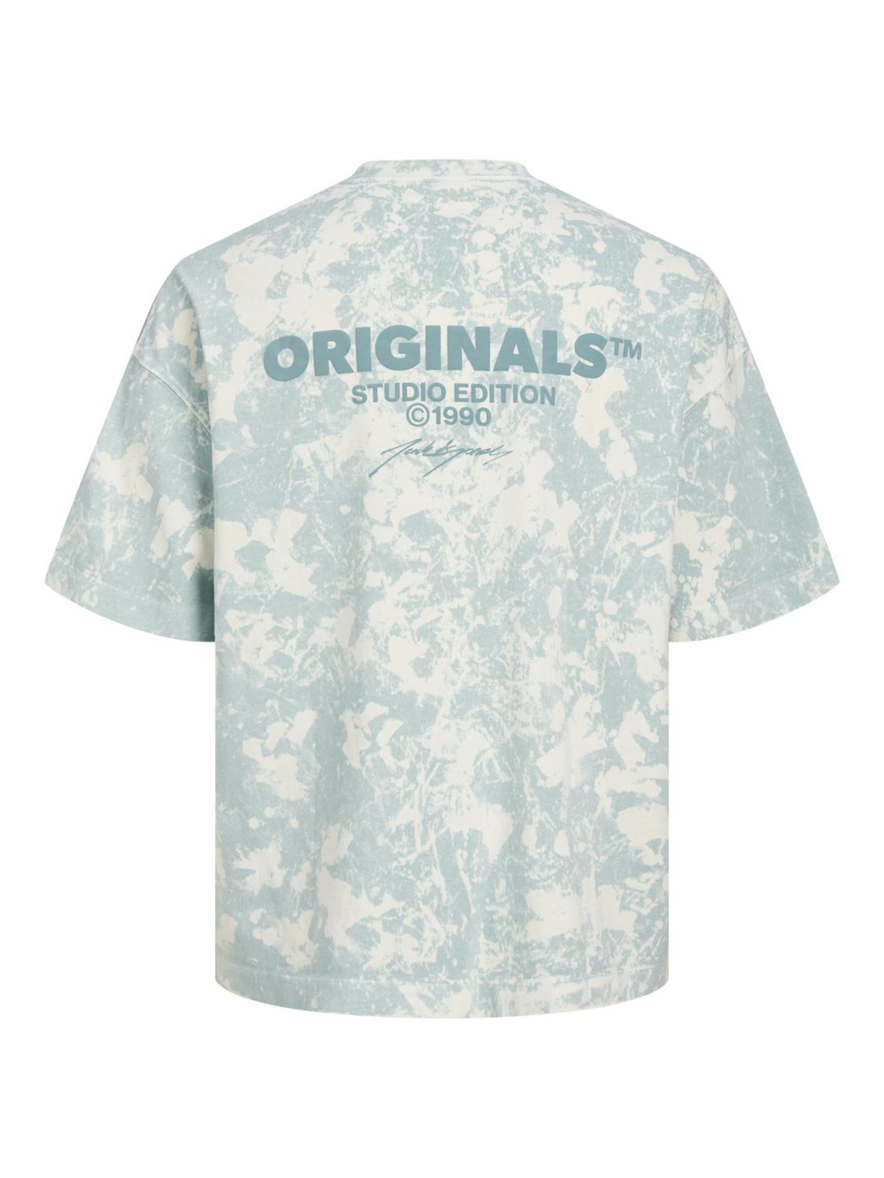 JORBORA TIE DYE TEE SS CREW NECK BLK