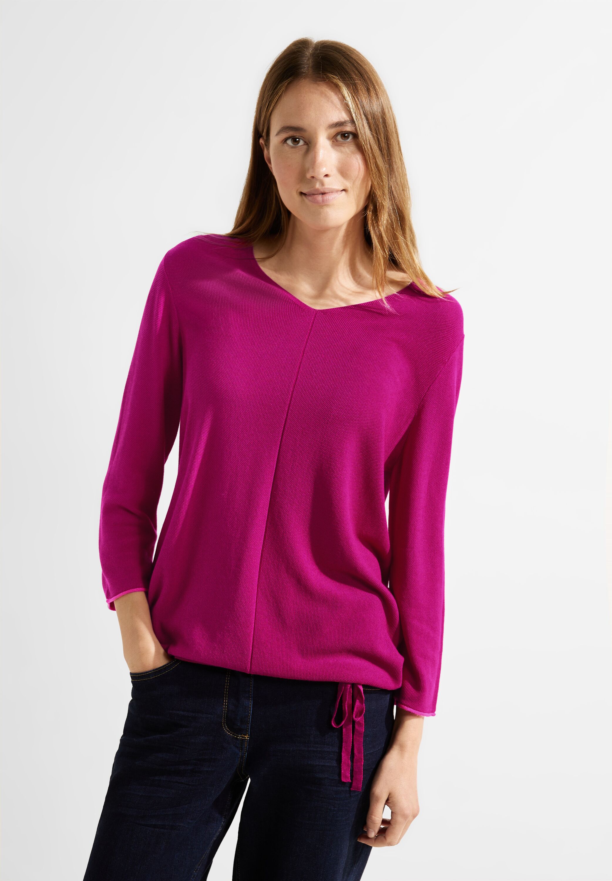 Strickpullover mit Struktur