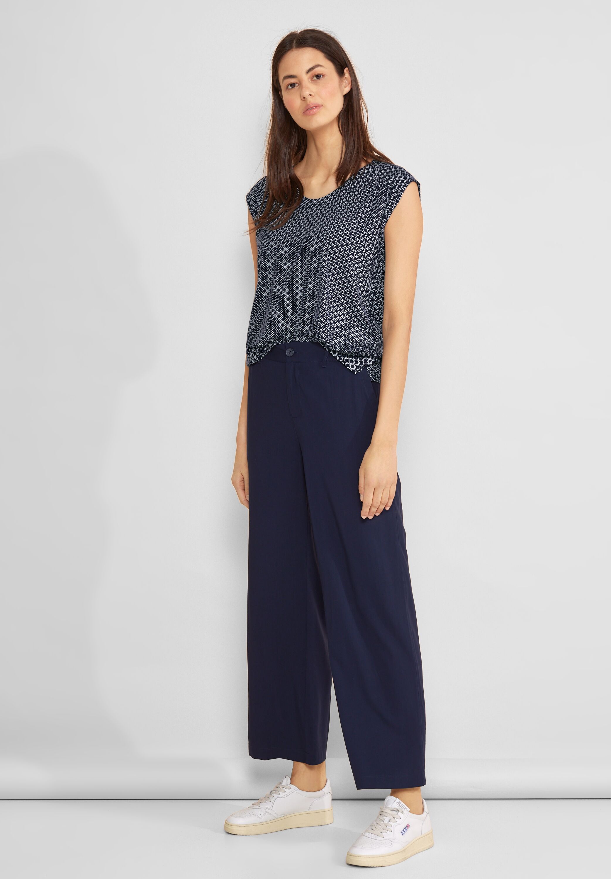 Jersey Top mit Print