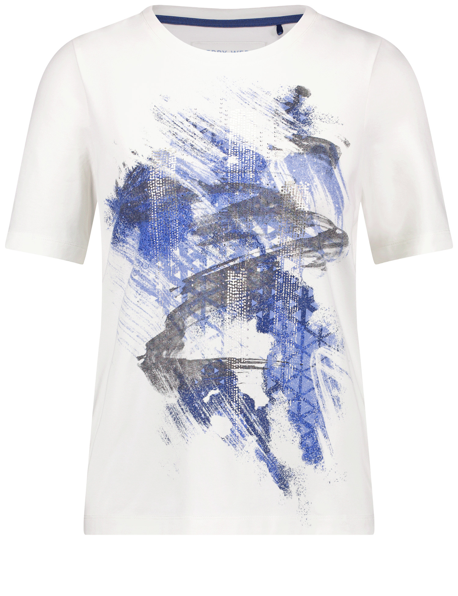 T-Shirt mit abstraktem Frontprint