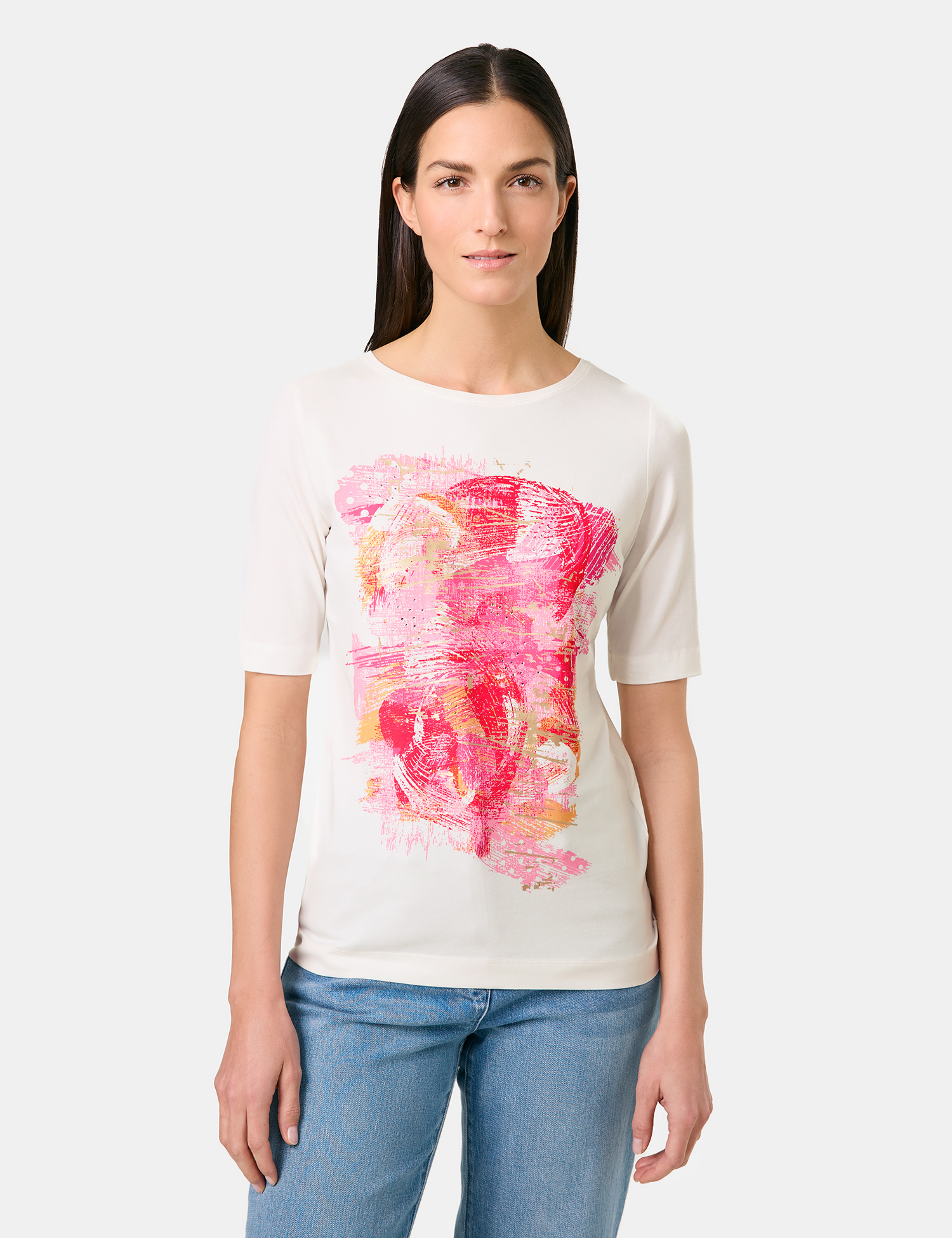 Halbarmshirt mit Frontprint
