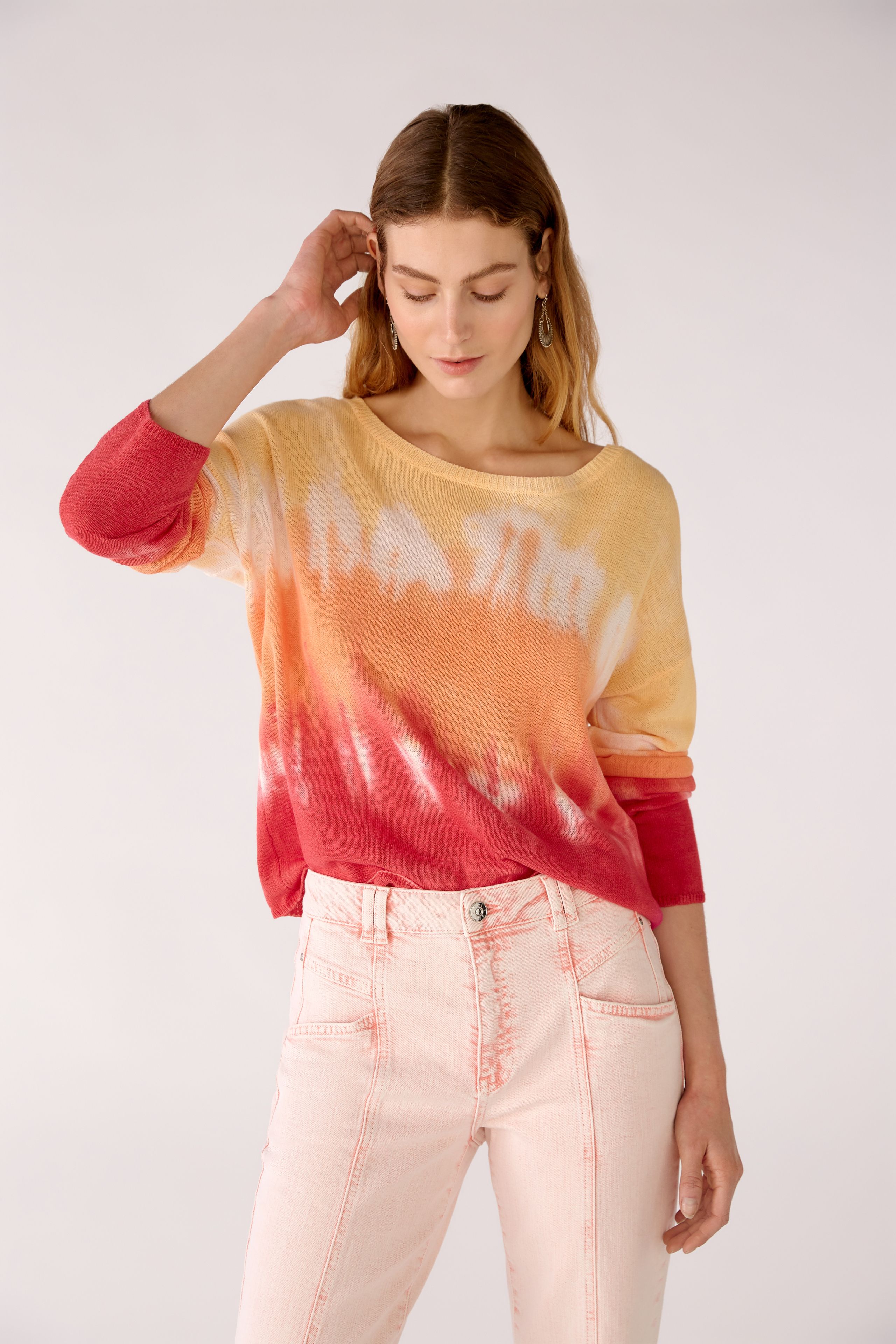 Pullover mit Batikmuster