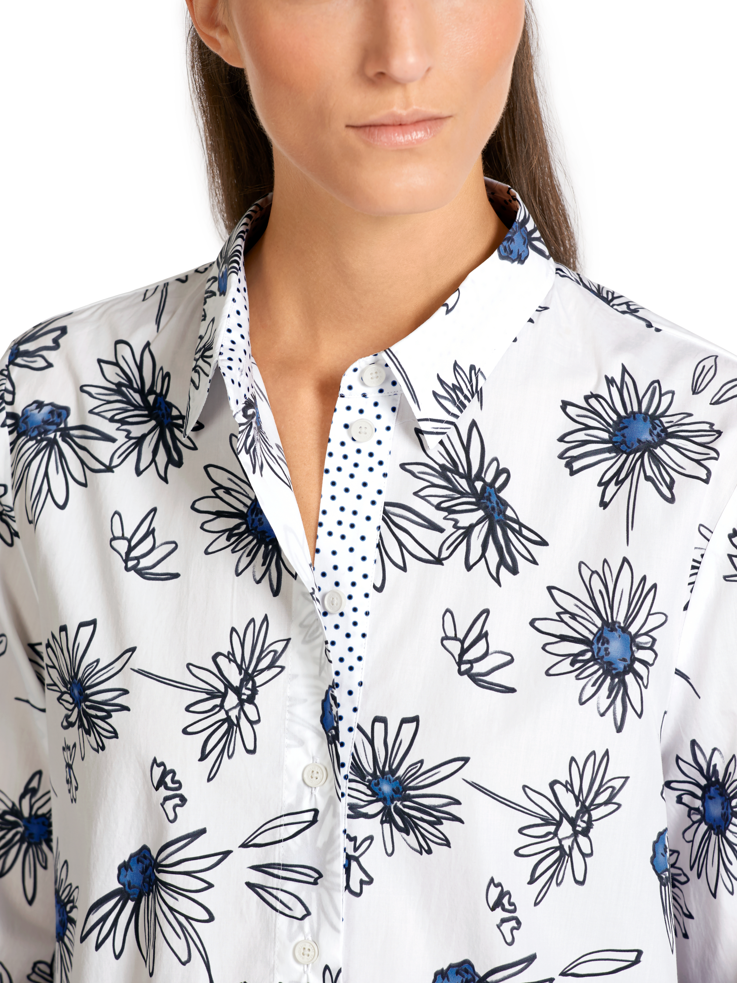 Geblümte Bluse "Rethink Together"