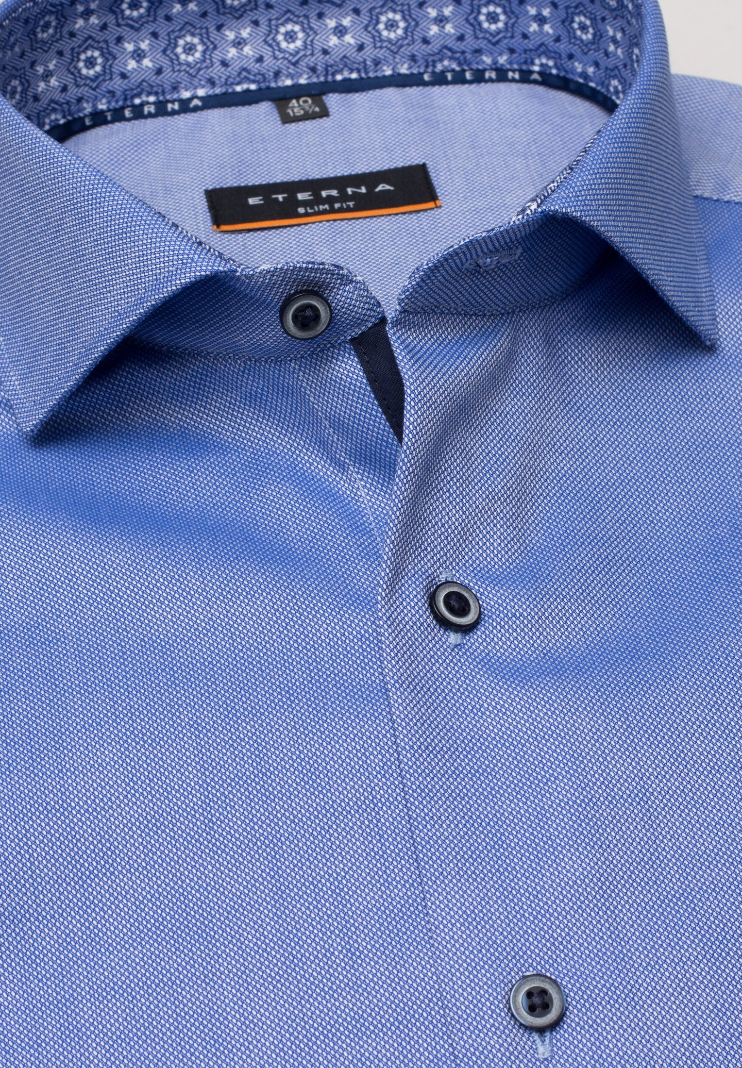 ETERNA LANGARM HEMD SLIM FIT NATTÉ
