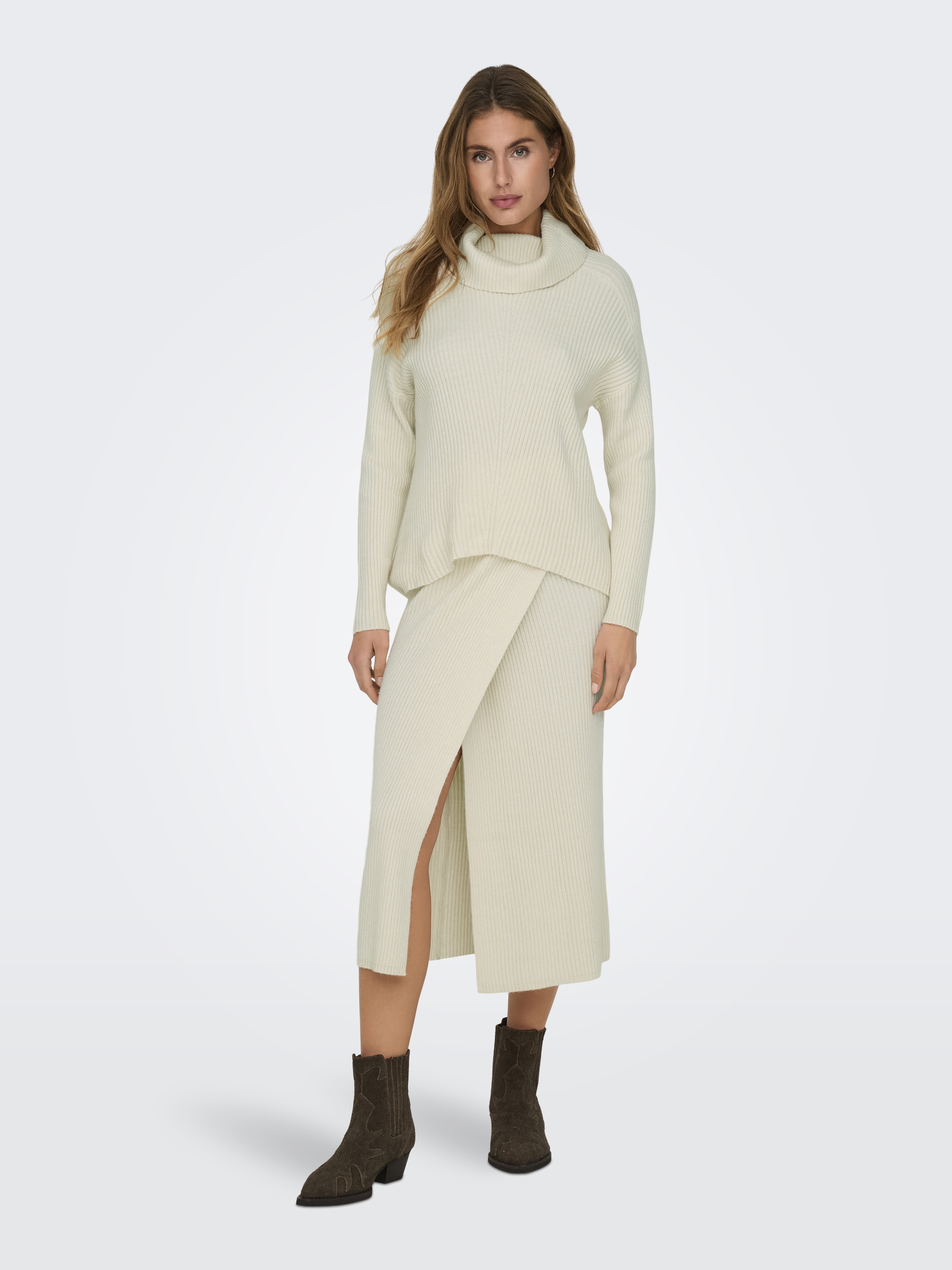 ONLKATIA MIDI WRAP SKIRT CC KNT