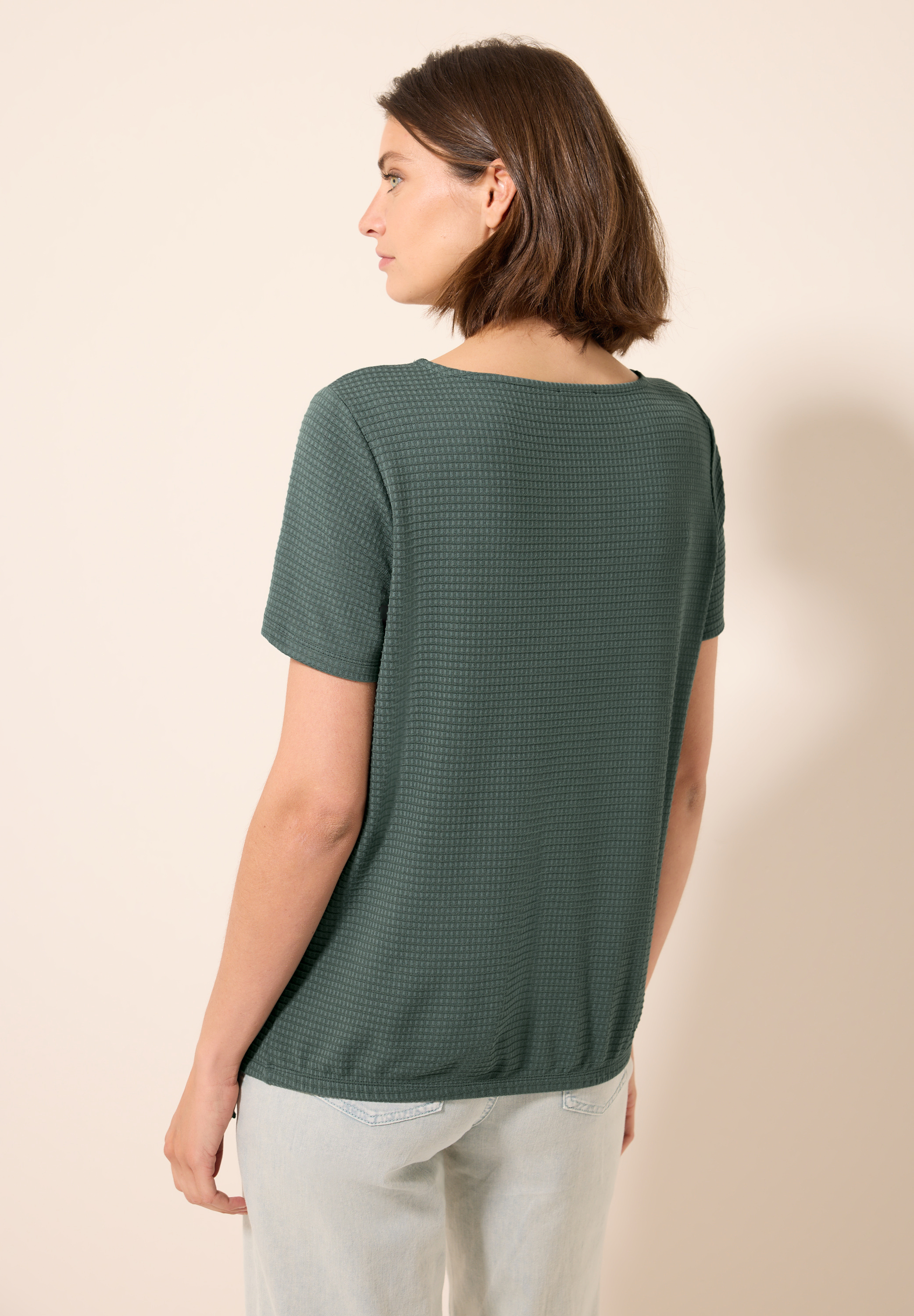 Strukturshirt mit Knoten